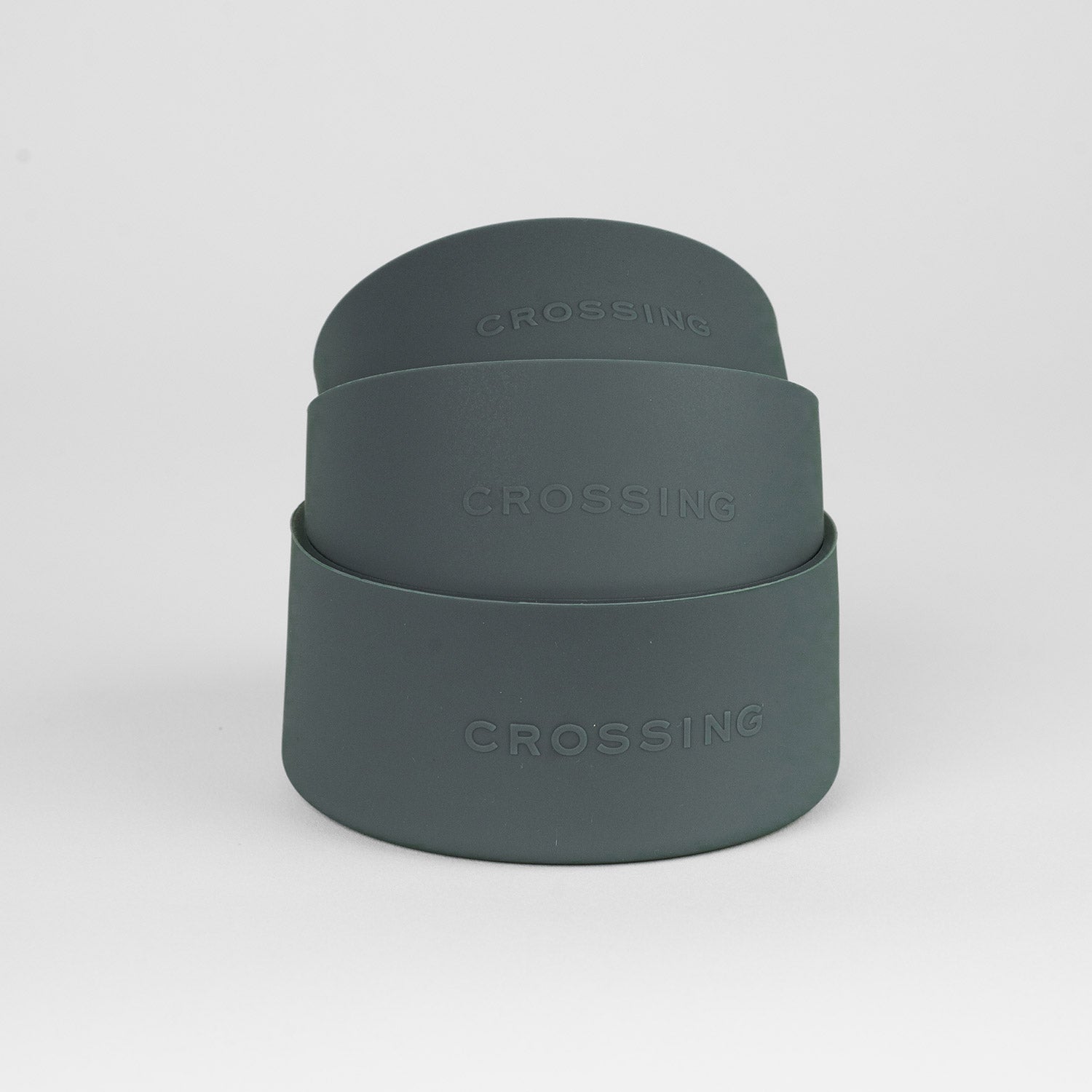 Crossing Silicone Water Bottle Boot - Fits Diameter 7-7.5cm (550ml) Blistered Pack - Forest Green