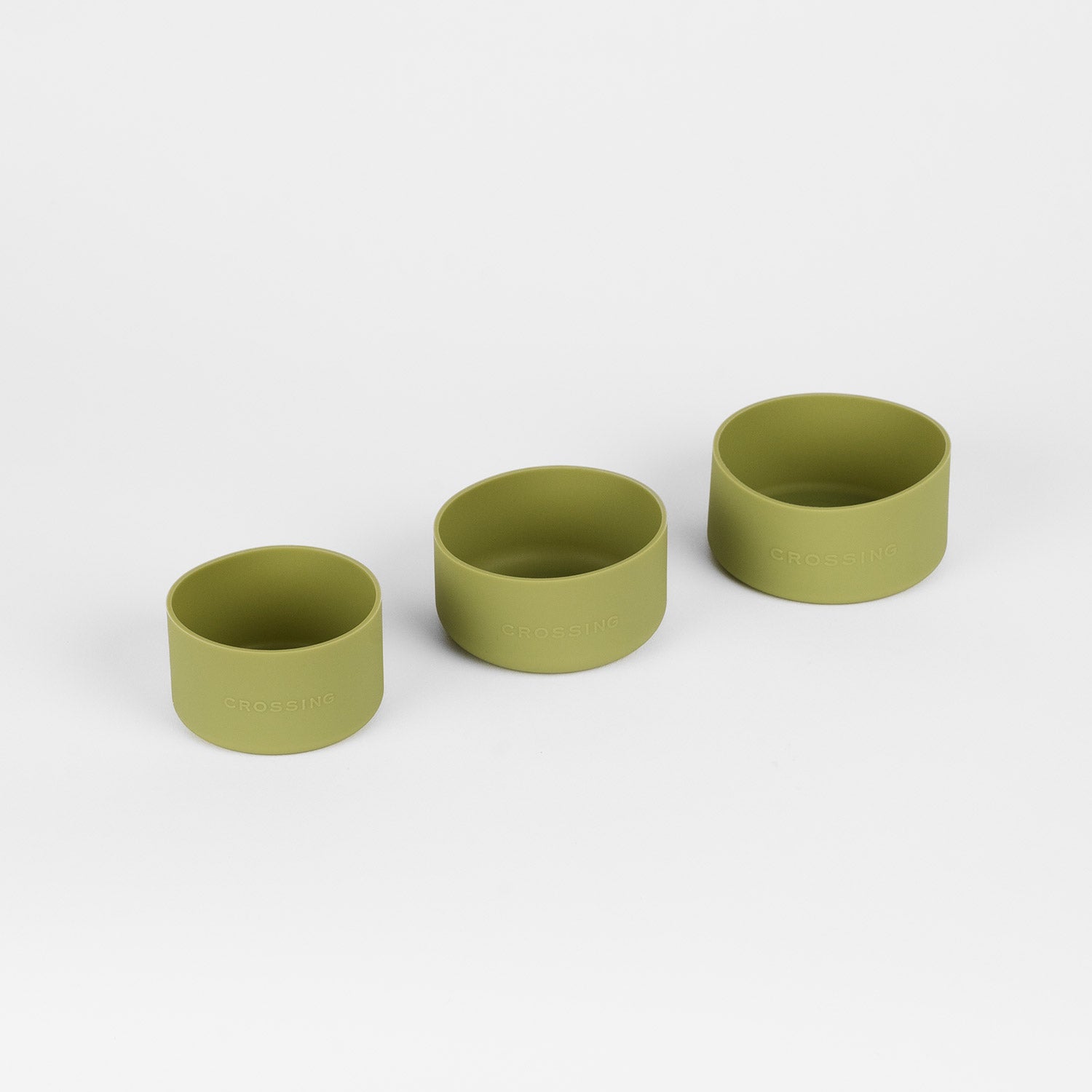 Crossing Silicone Water Bottle Boot - Fits Diameter 7-7.5cm (550ml) Blistered Pack - Moss