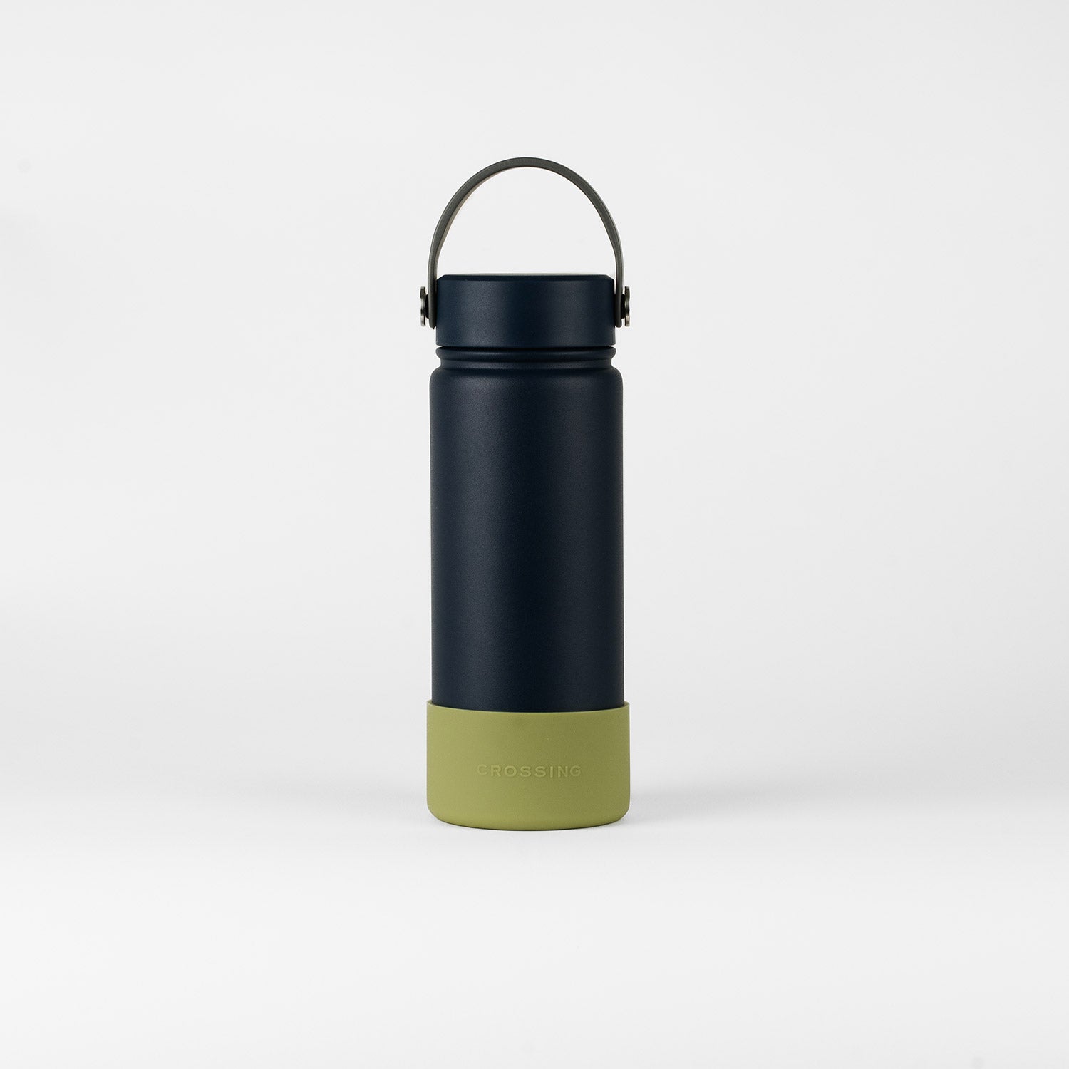 Crossing Silicone Water Bottle Boot - Fits Diameter 7-7.5cm (550ml) Blistered Pack - Moss