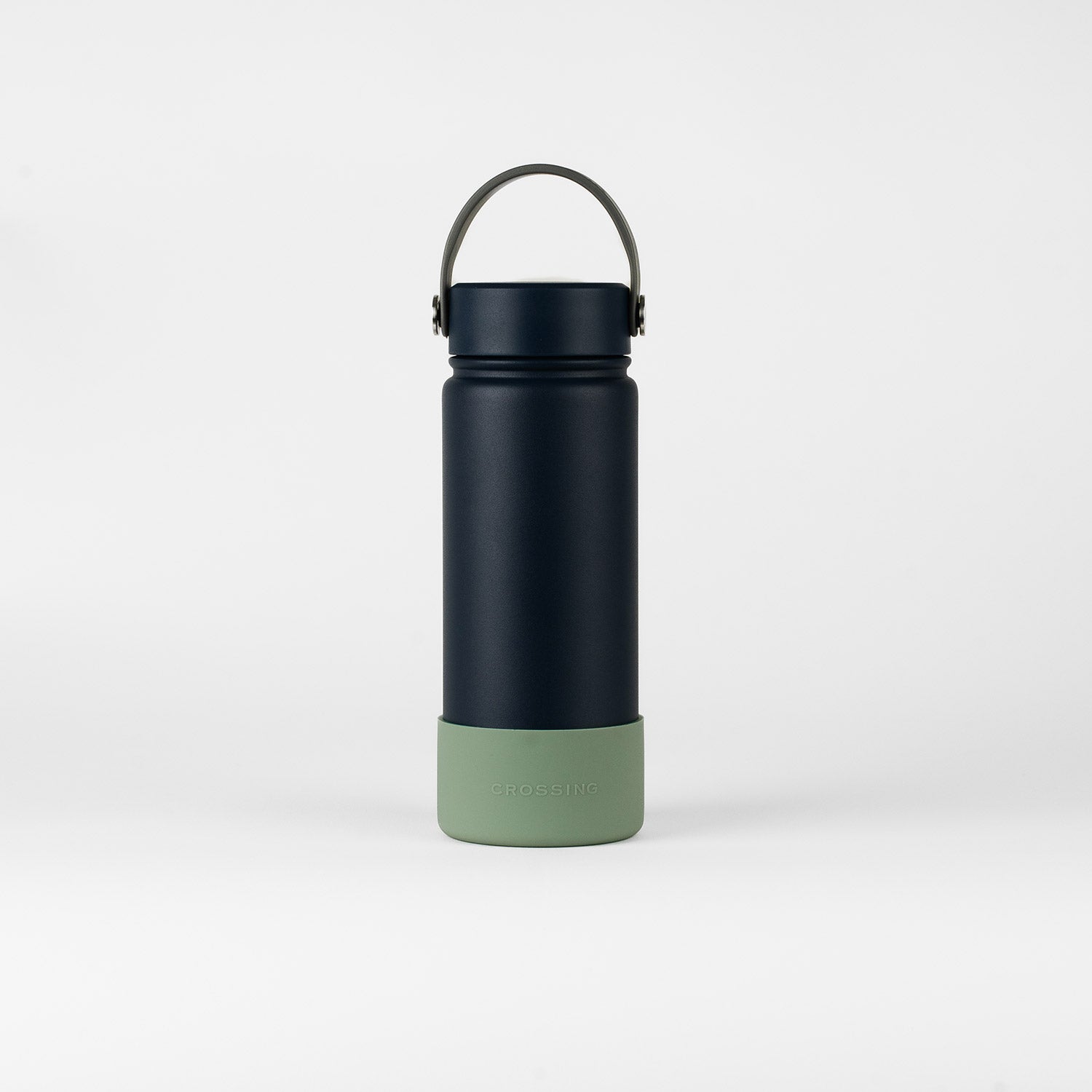 Crossing Silicone Water Bottle Boot - Fits Diameter 7-7.5cm (550ml) Blistered Pack - Sage Green