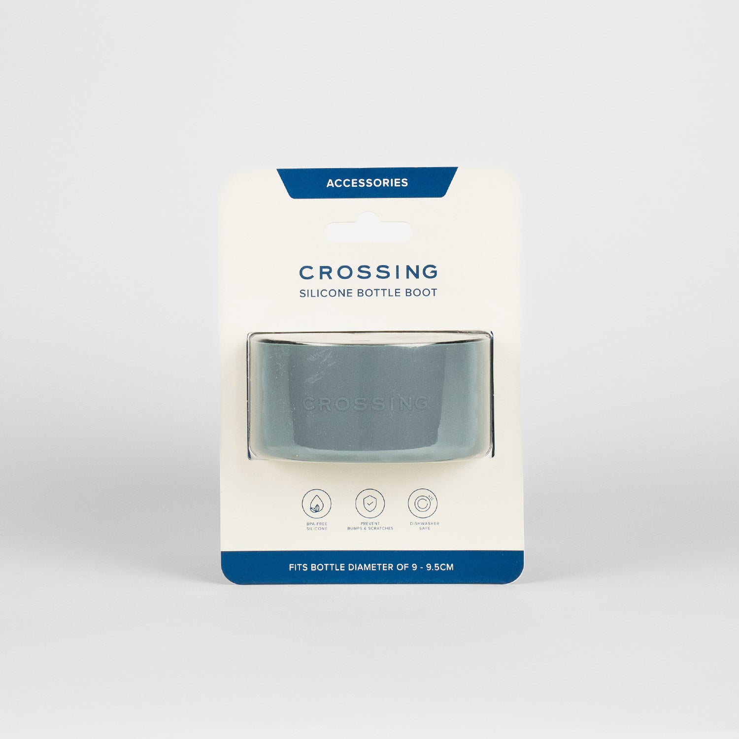 Crossing Silicone Water Bottle Boot - Fits Diameter 9-9.5cm (1100ml) Blistered Pack - Forest Green