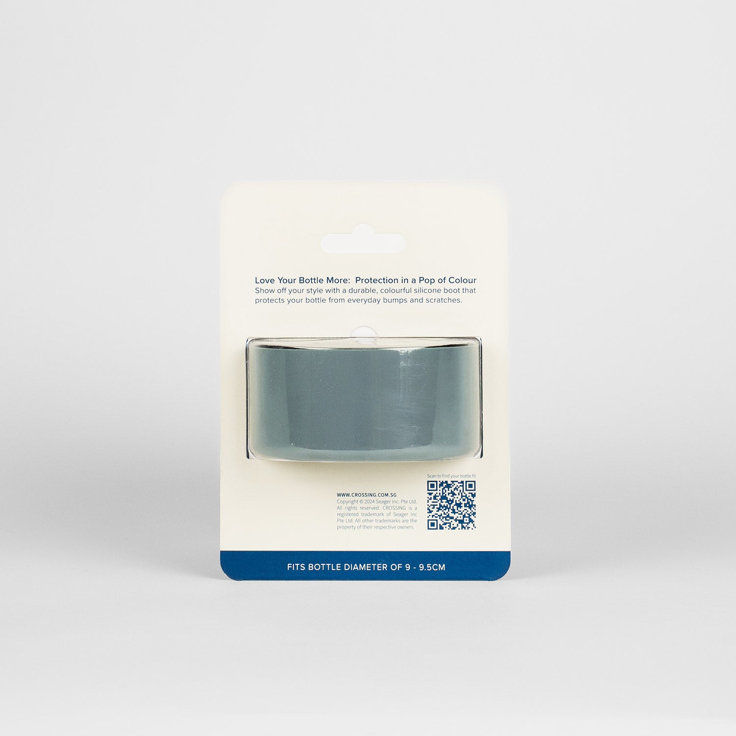 Crossing Silicone Water Bottle Boot - Fits Diameter 9-9.5cm (1100ml) Blistered Pack - Forest Green