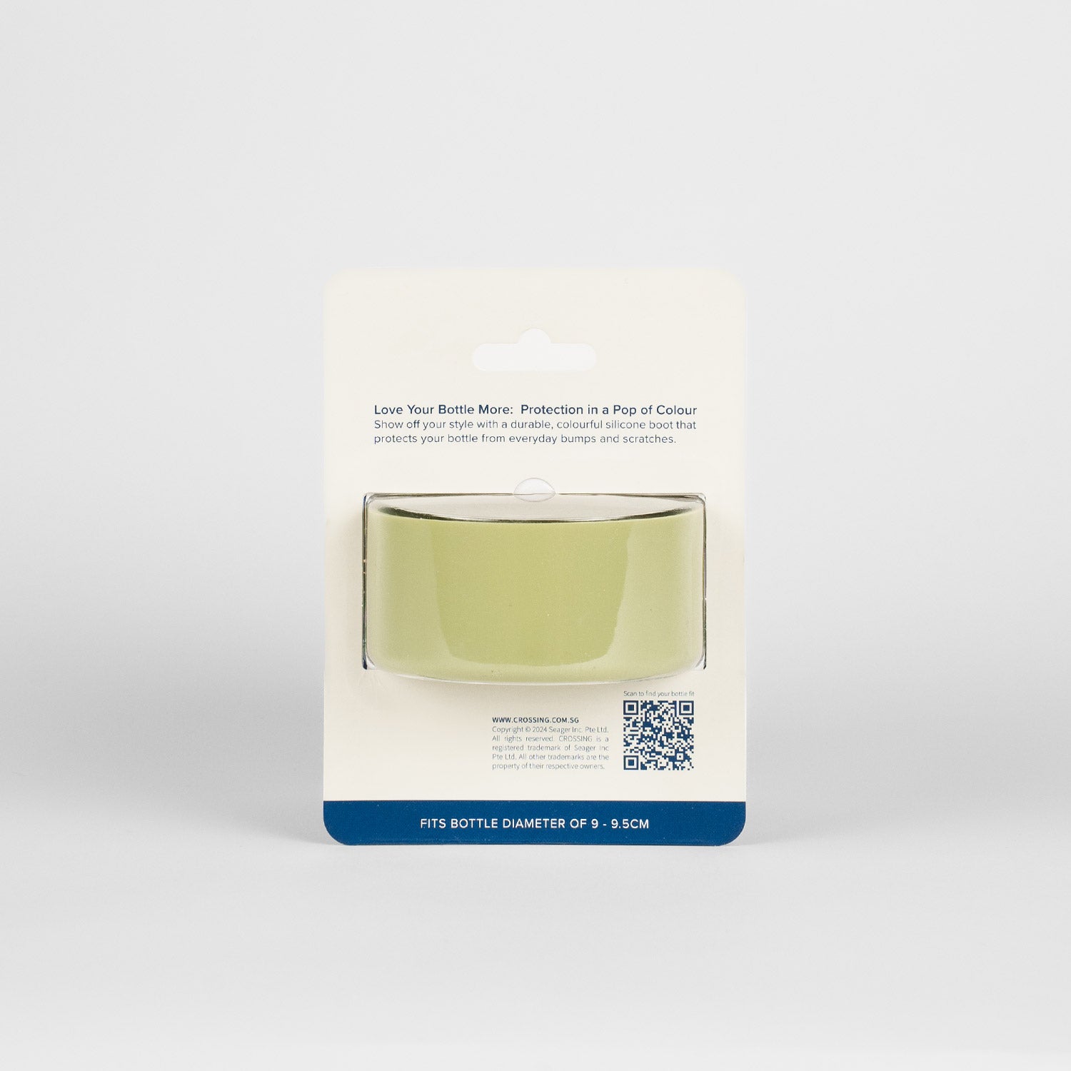 Crossing Silicone Water Bottle Boot - Fits Diameter 9-9.5cm (1100ml) Blistered Pack - Moss