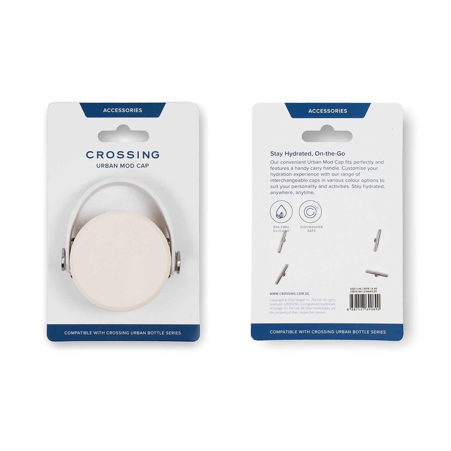 Crossing Bottle Urban Mod Cap - Cotton (White)