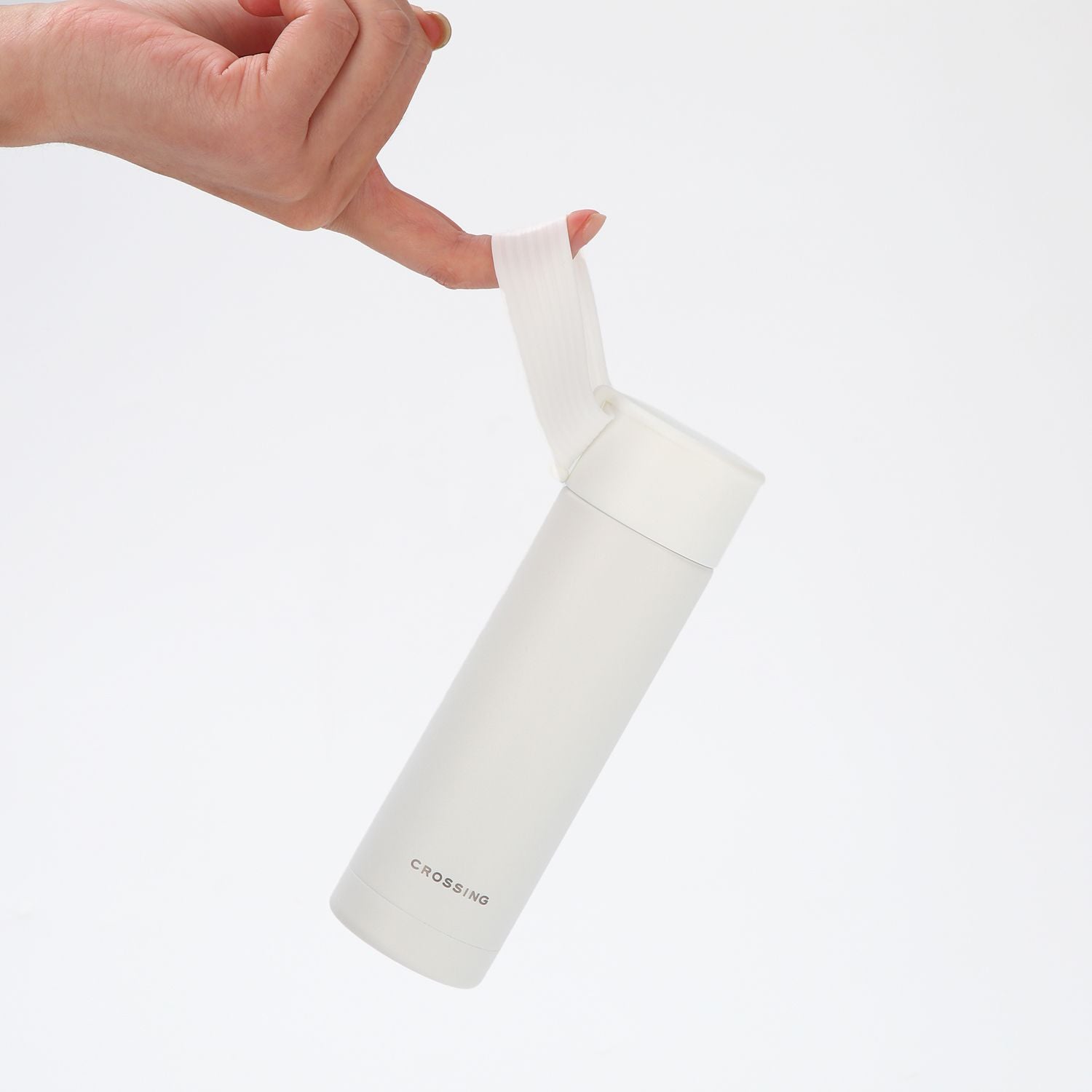 Crossing Compact Slim Insulated S/S Bottle 180ml - Frost White