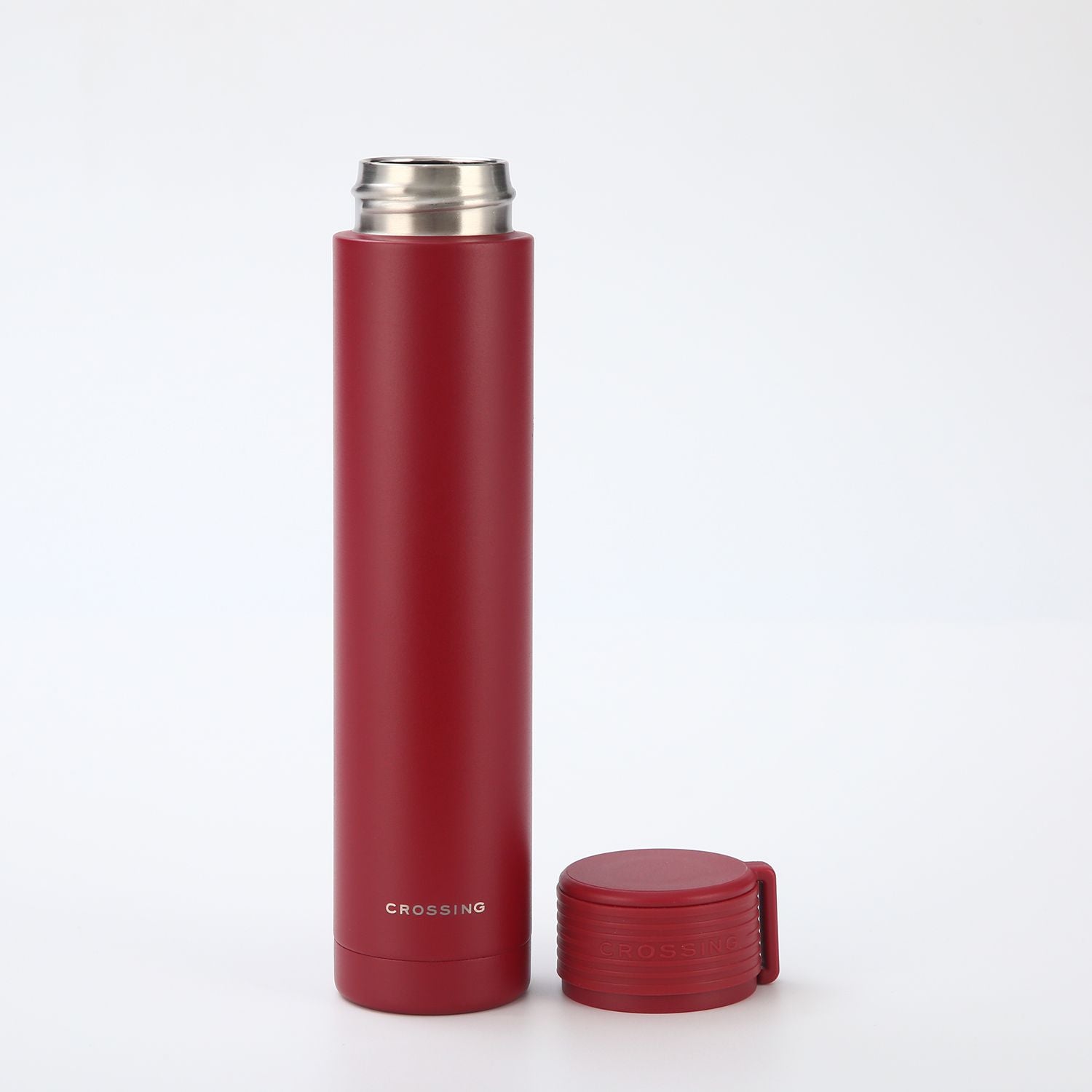 Crossing Compact Slim Insulated S/S Bottle 250ml - Burgundy