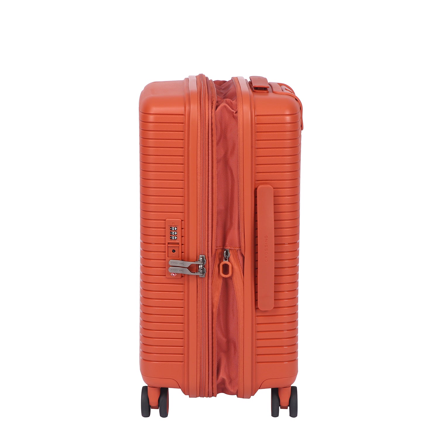 Crossing GLID Polypropylene Carry On 20" Luggage - Brick