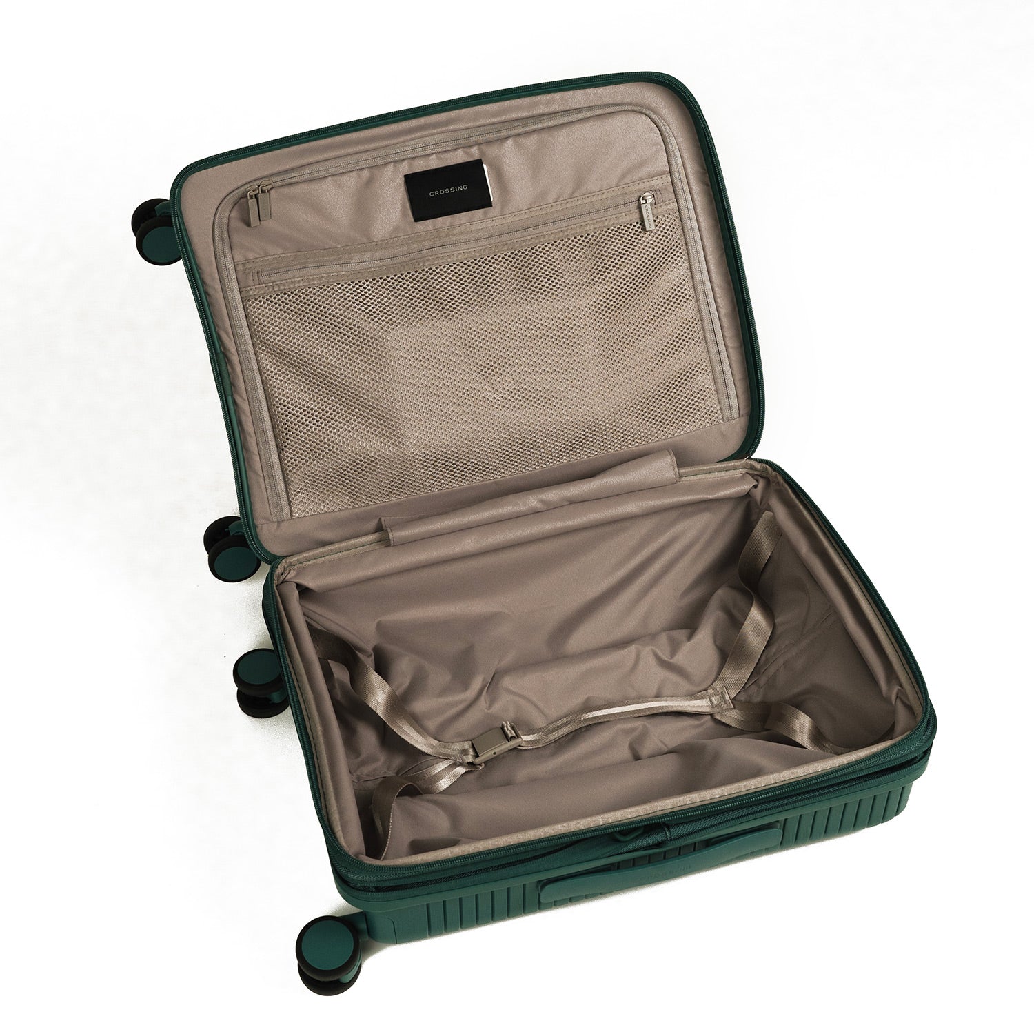 Crossing GLID Polypropylene Carry On 20" Luggage - Green