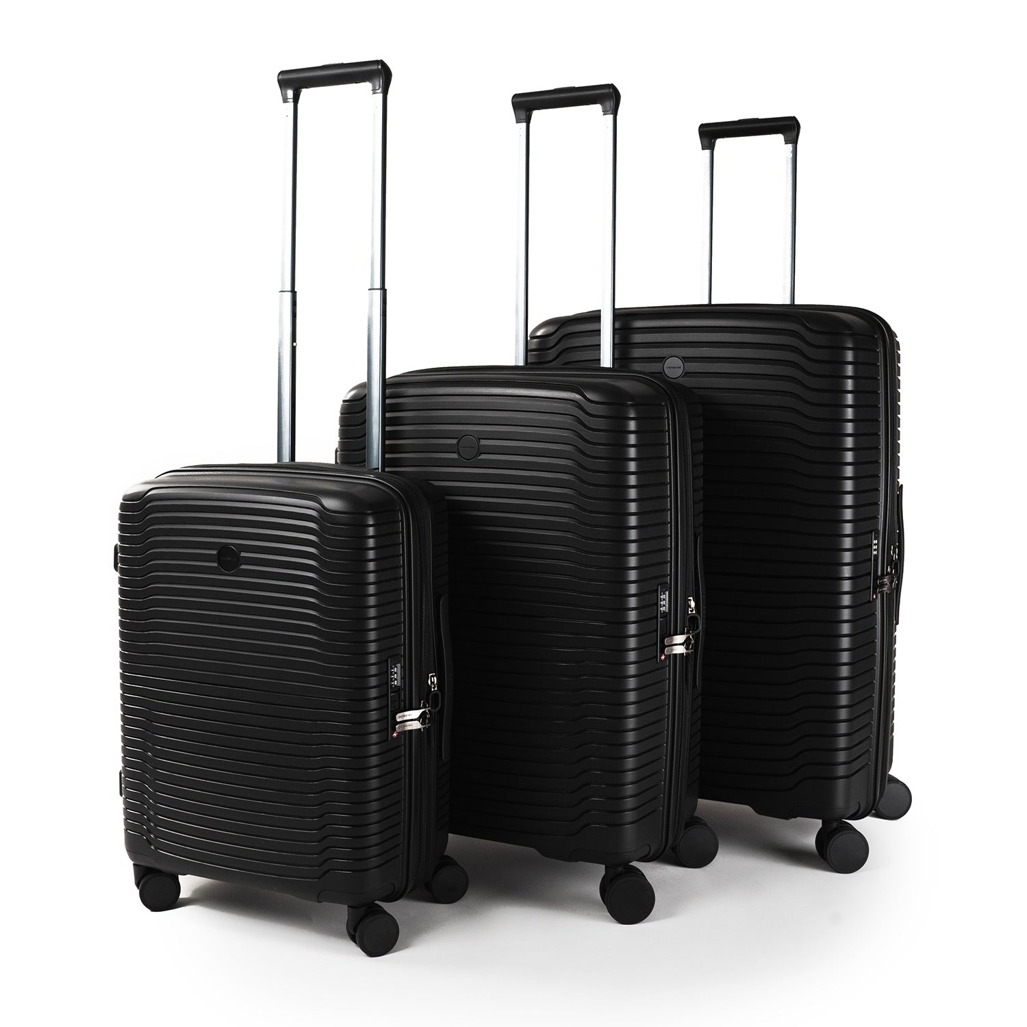Crossing GLID Polypropylene Medium 25" Luggage - Black