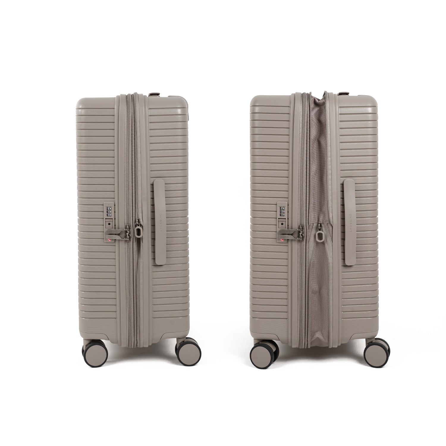 Crossing GLID Polypropylene Medium 25" Luggage - Taupe