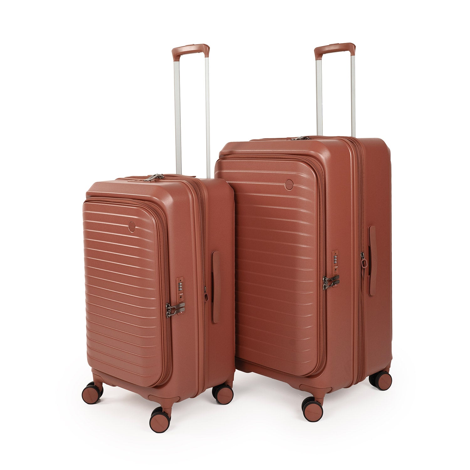 CROSSING INVI TRUNK 30" Large Expandable Luggage With Front & Middle Access - Brick
