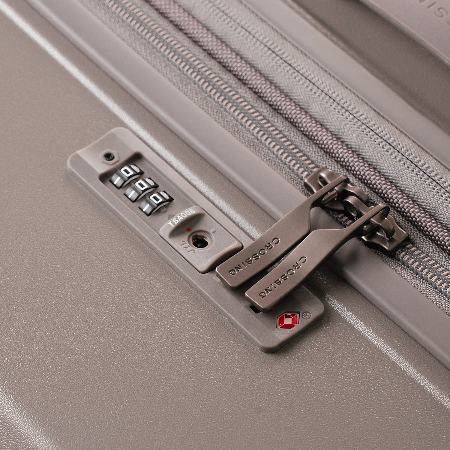 CROSSING INVI TRUNK 30" Large Expandable Luggage With Front & Middle Access - Latte