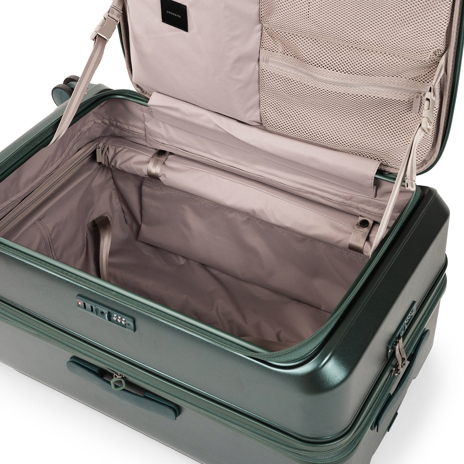 CROSSING INVI TRUNK 30" Large Expandable Luggage With Front & Middle Access - Squash