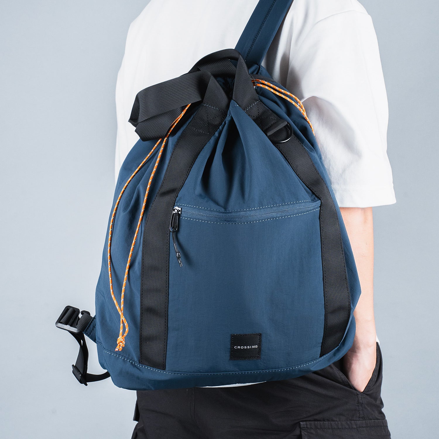 Crossing Jack Drawstring Totepack - Navy