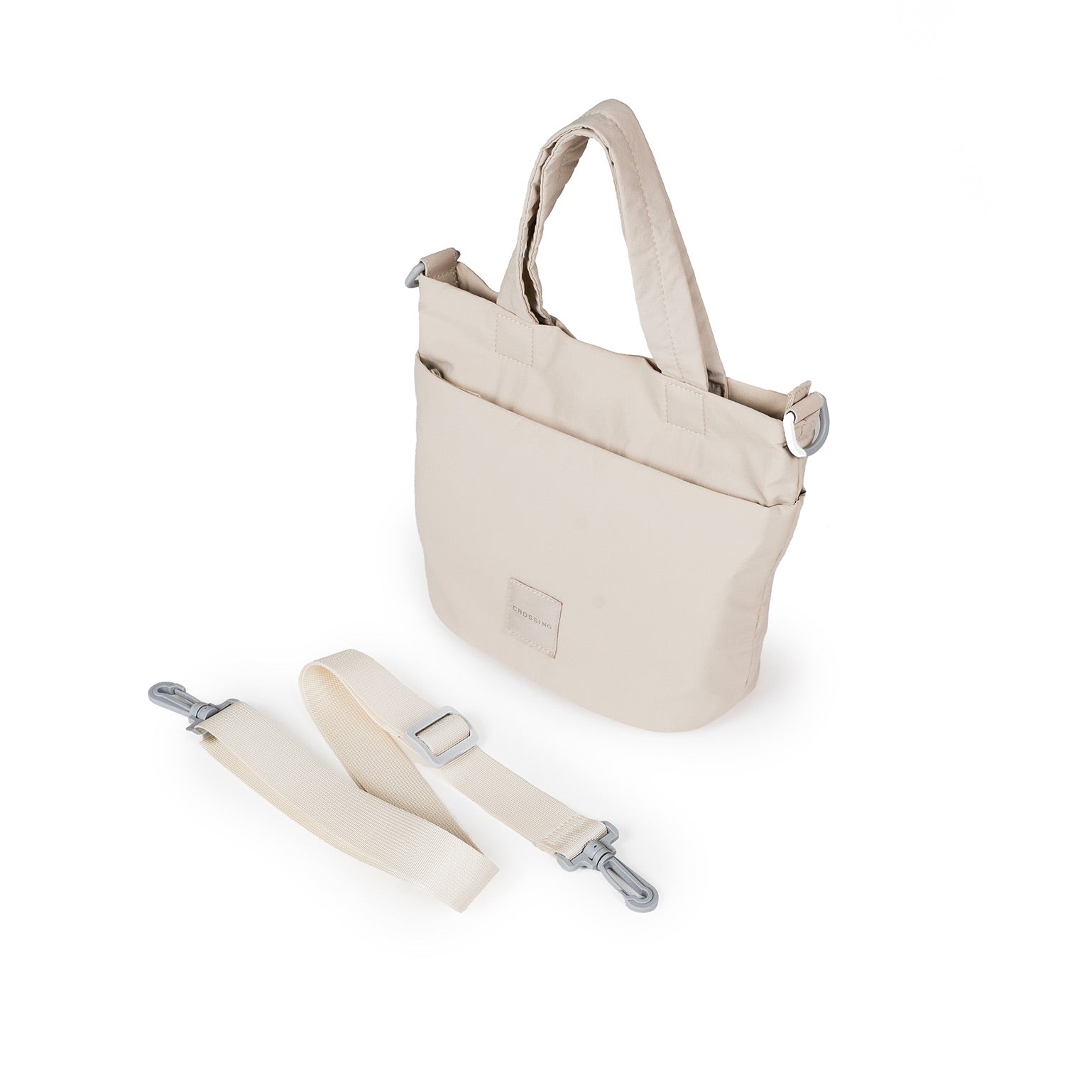 Crossing Jill Anti-Theft RFID Dual Carry Crossbody Bag - Beige