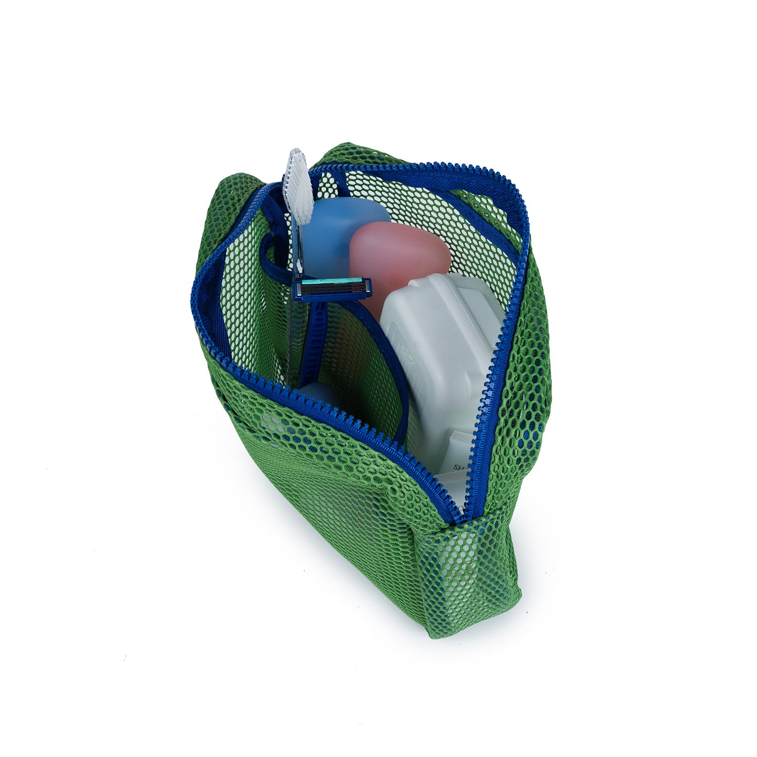 Crossing Jules Everywhere Mesh Pouch (Large) - Green/Blue