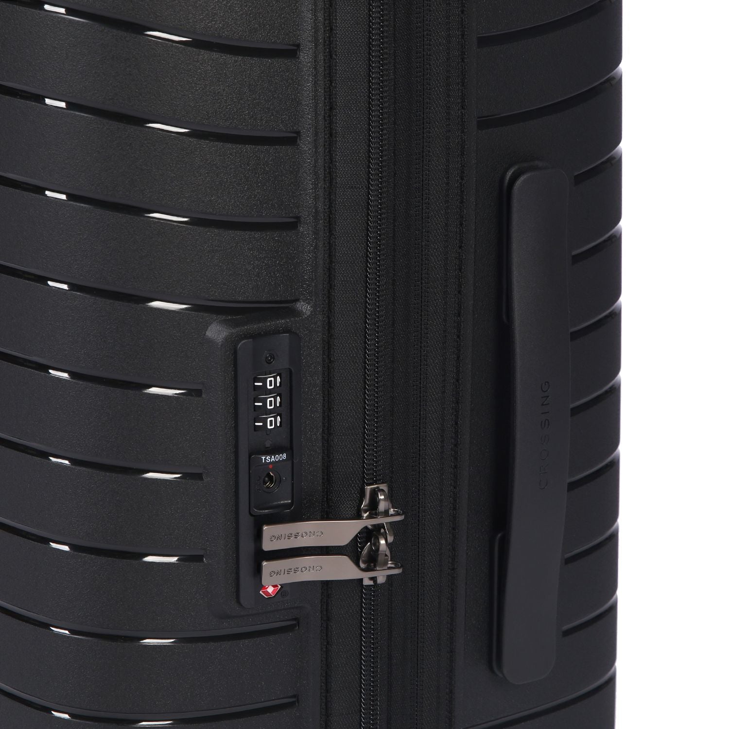 Crossing LYTE Polypropylene Medium Expandable Luggage - Black