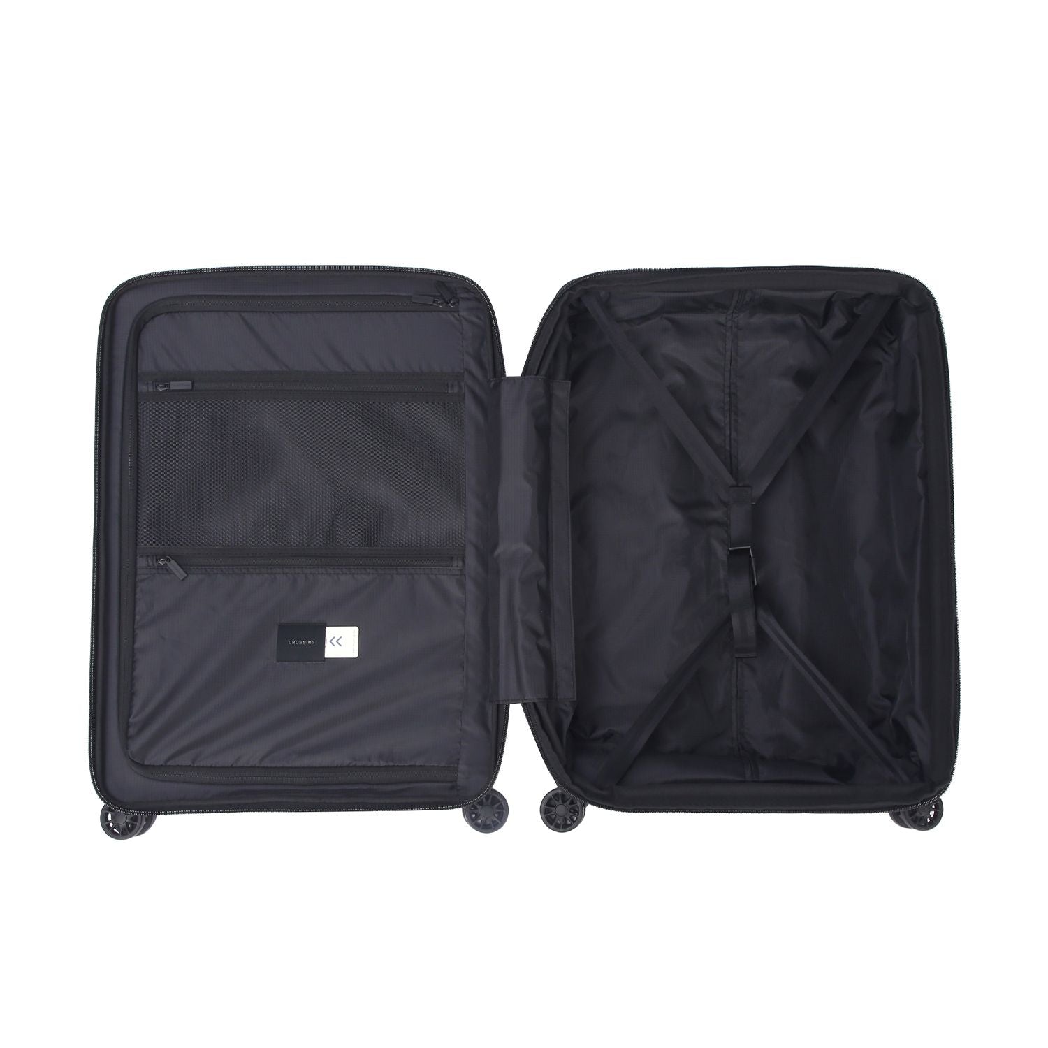Crossing LYTE Polypropylene Medium Expandable Luggage - Black