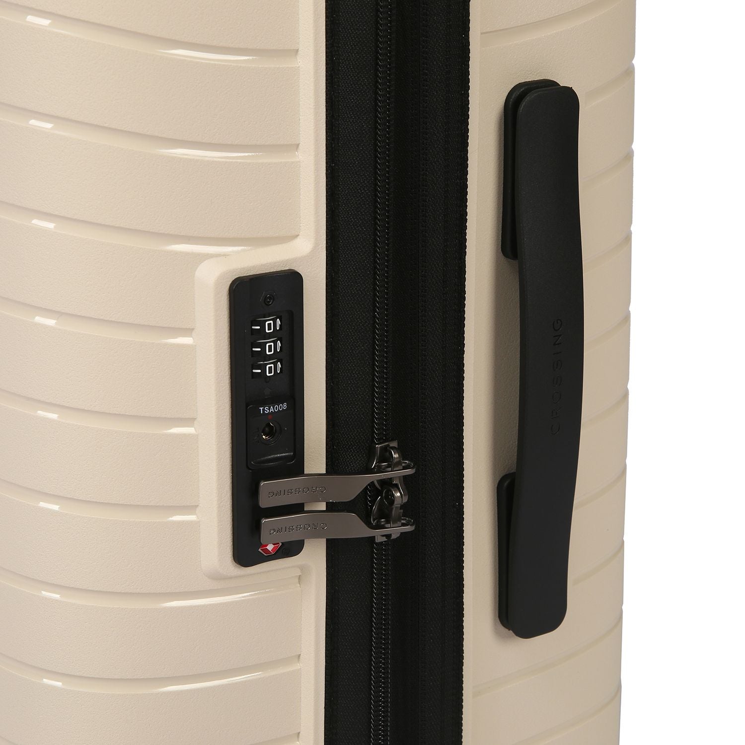 Crossing LYTE Polypropylene Medium Expandable Luggage - Sandwhite