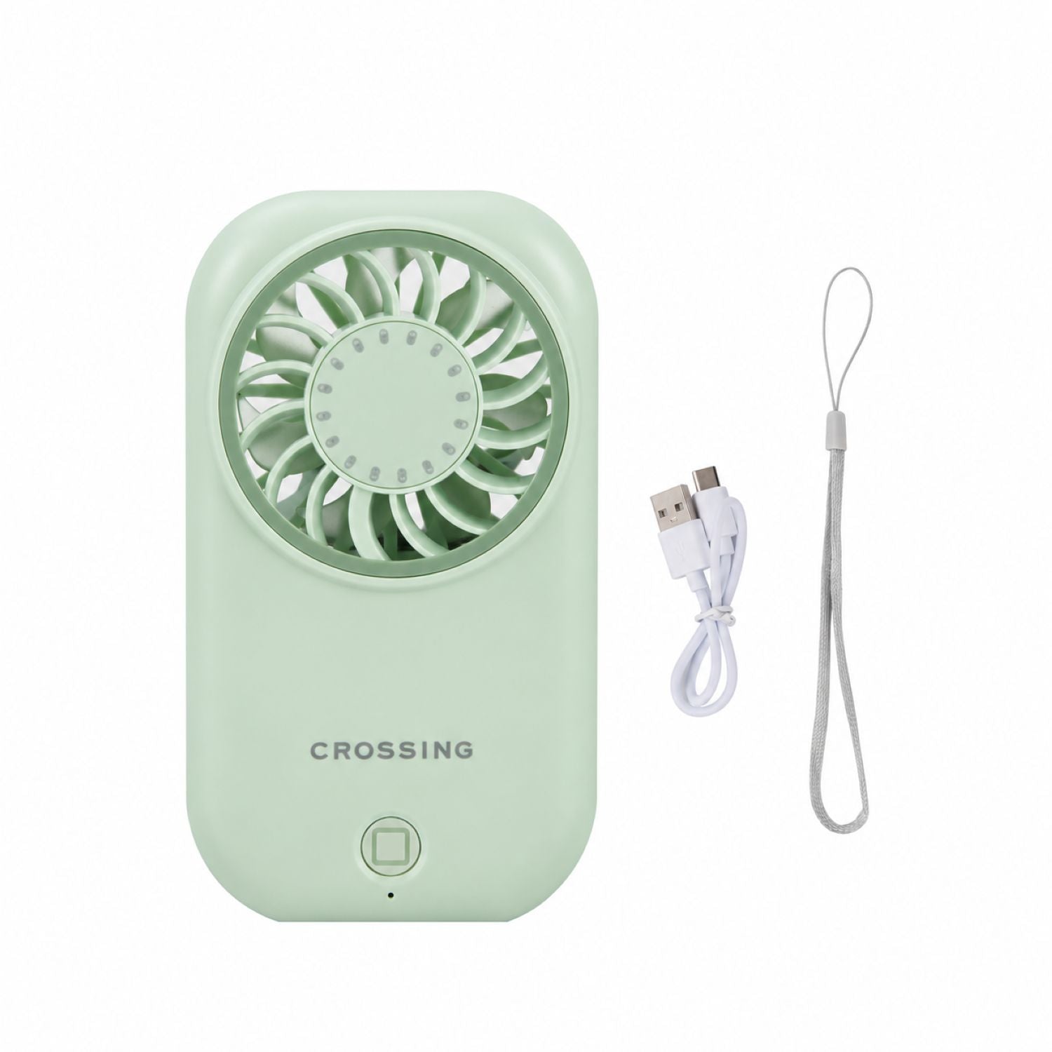 Crossing Mini Handheld Fan - Green