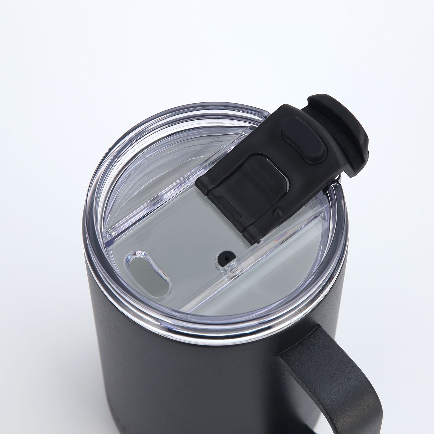 Crossing Neo Insulated S/S Leakproof Ceramic Mug W Handle And Lid 400ml - Black