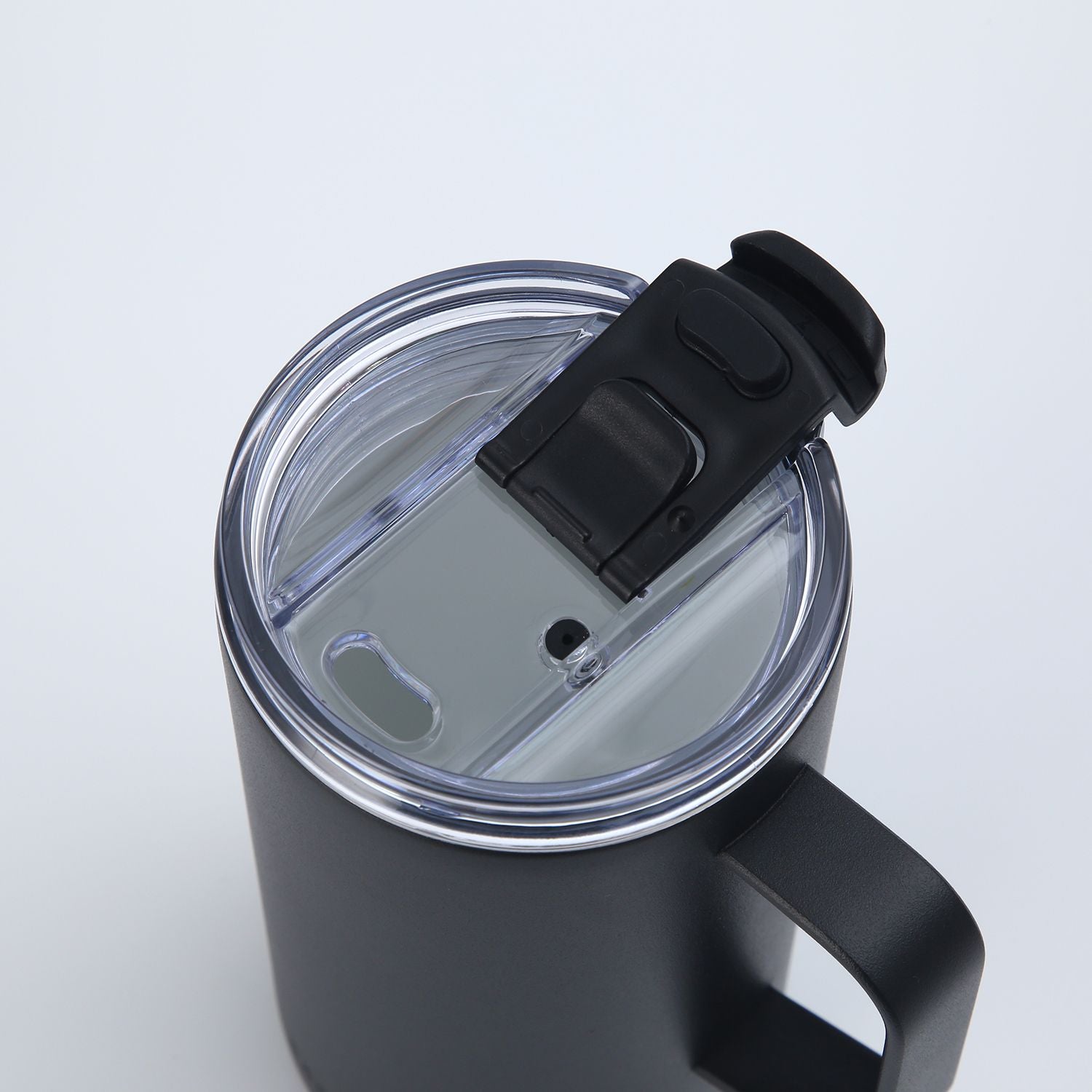 Crossing Neo Insulated S/S Leakproof Ceramic Mug W Handle And Lid 500ml - Black