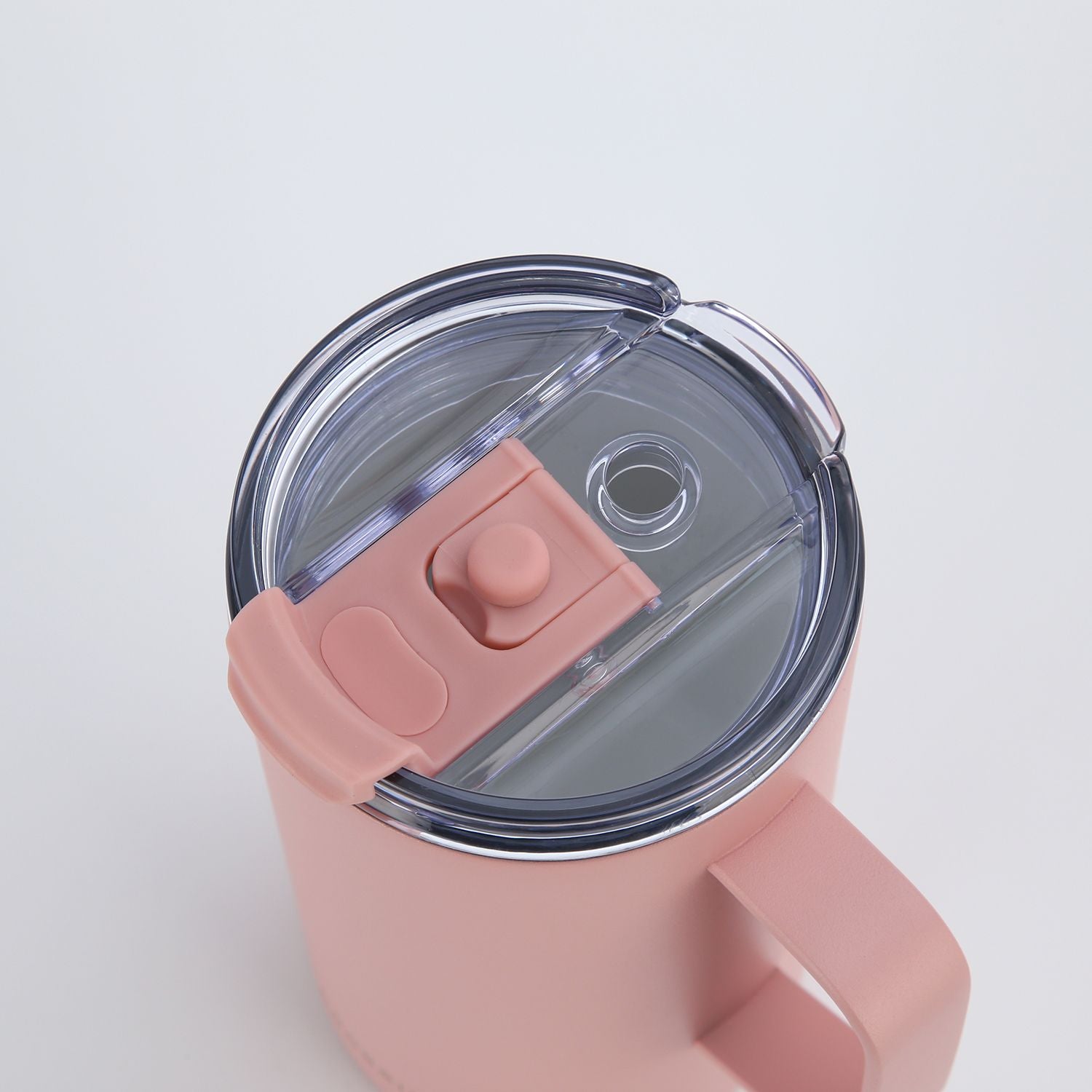 Crossing Neo Insulated S/S Leakproof Ceramic Mug W Handle And Lid 500ml - Dusty Rose (Pink)