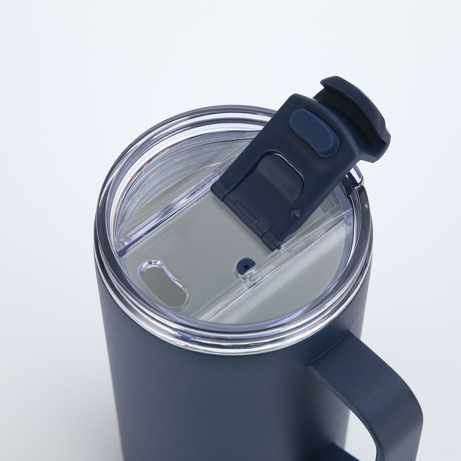 Crossing Neo Insulated S/S Leakproof Ceramic Mug W Handle And Lid 500ml - Ink Blue (Dark Blue)