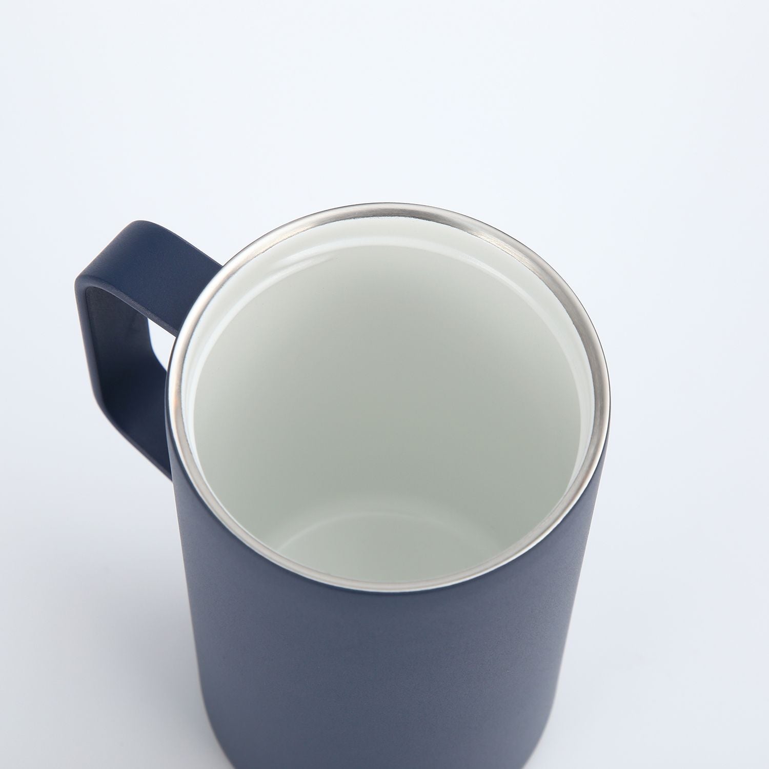 Crossing Neo Insulated S/S Leakproof Ceramic Mug W Handle And Lid 500ml - Ink Blue (Dark Blue)