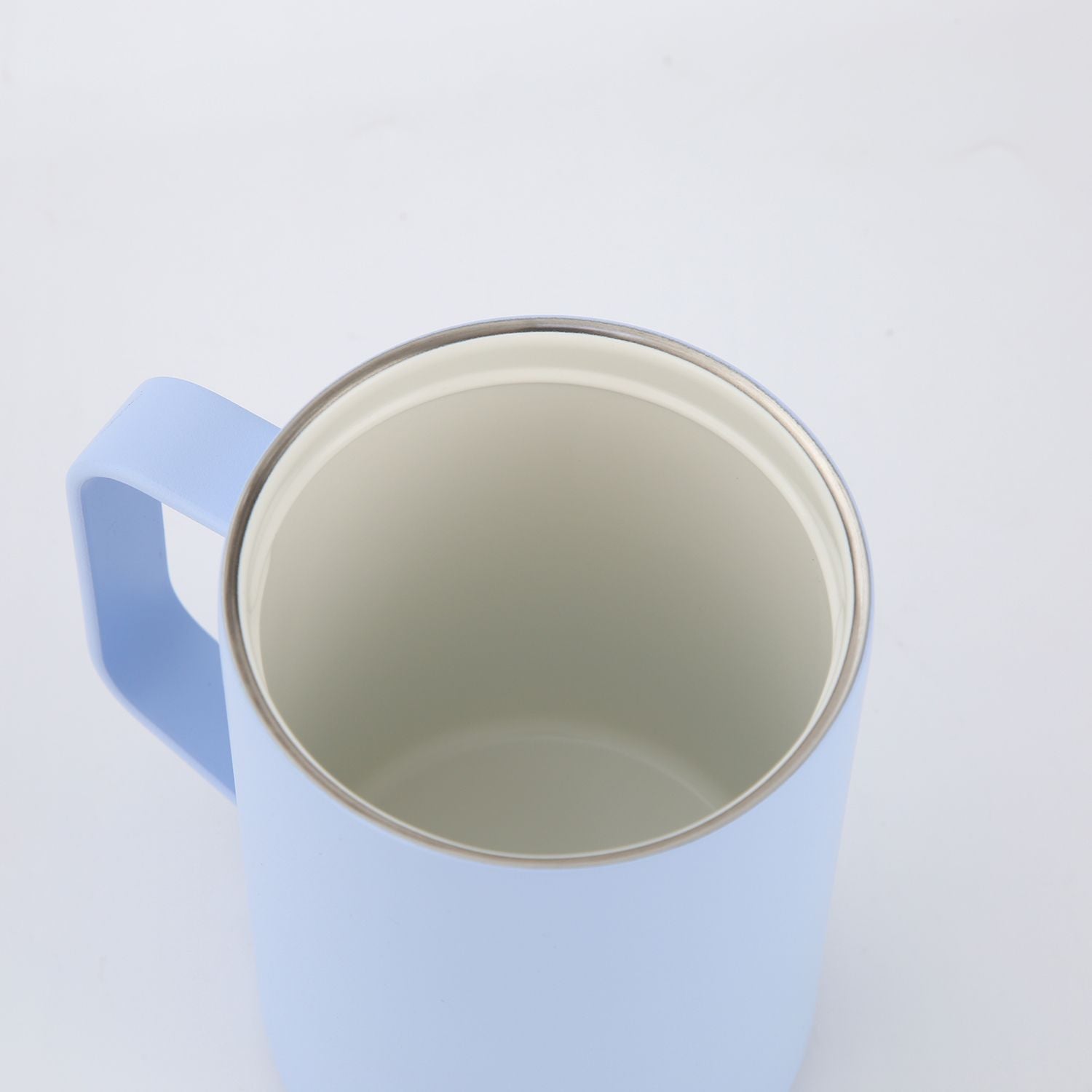 Crossing Neo V2 Insulated S/S Leakproof Lid Ceramic Mug W Handle And Silicone Base 400ml - Sky Blue