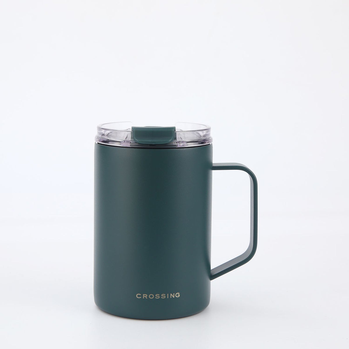 Crossing Neo V2 Insulated S/S Leakproof Lid Ceramic Mug W Handle And Silicone Base 400ml - Squash V2