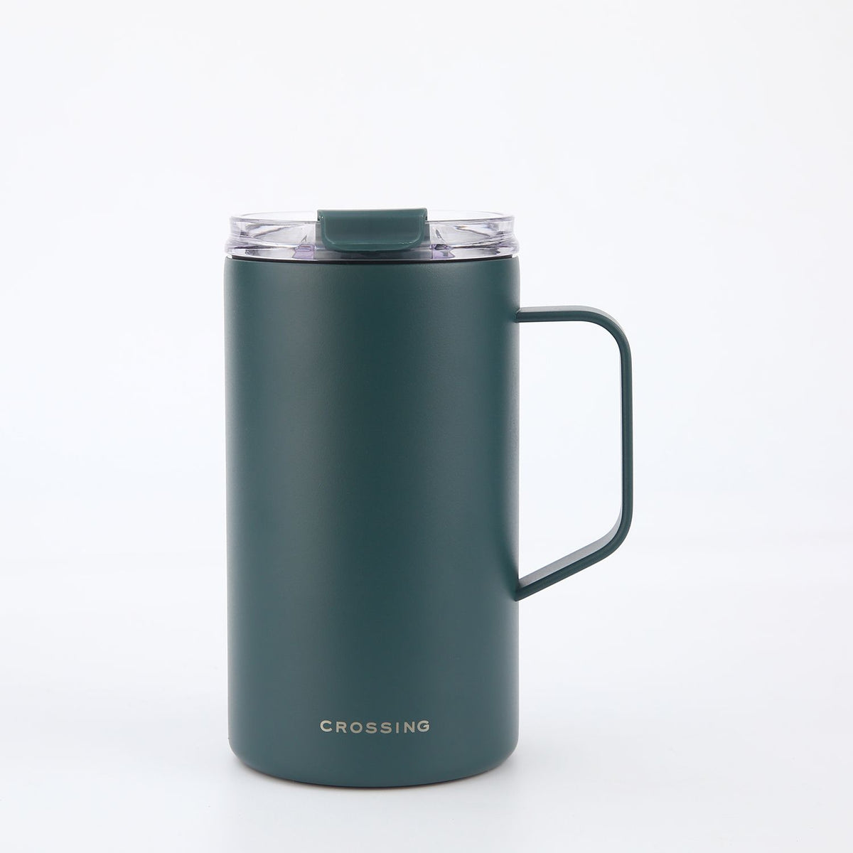 Crossing Neo V2 Insulated S/S Leakproof Lid Ceramic Mug W Handle And Silicone Base 500ml - Squash V2