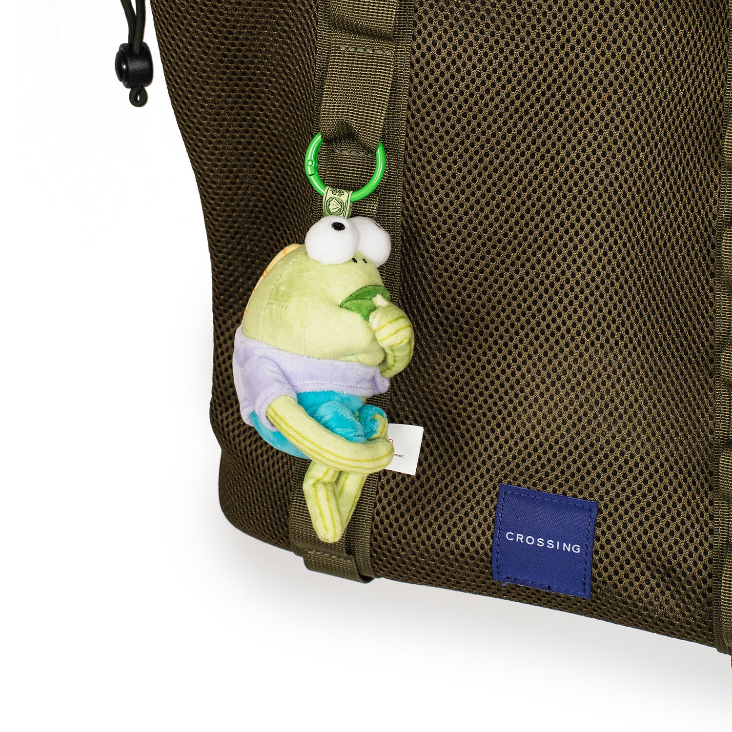 Crossing Noa Drawstring Mesh Tote Bag - Olive