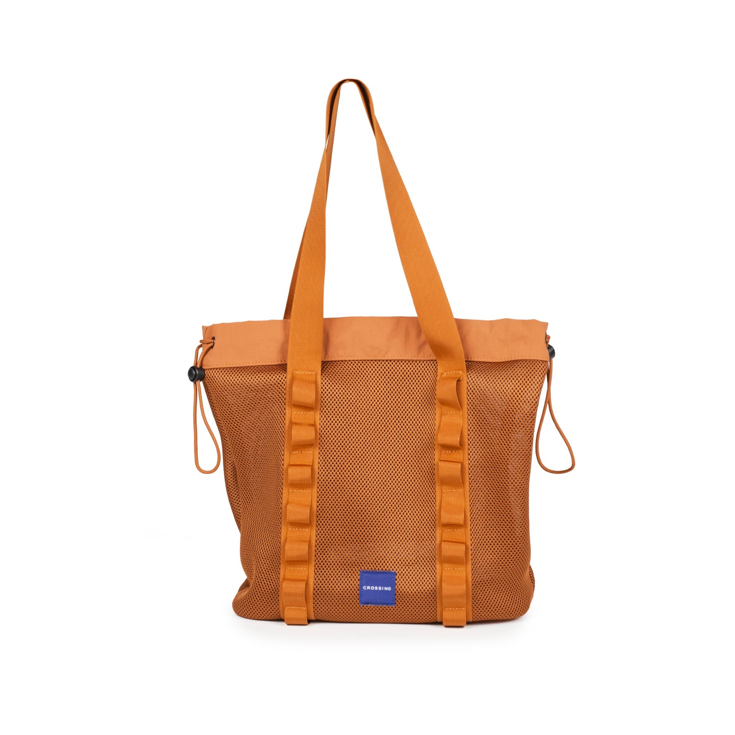 Crossing Noa Drawstring Mesh Tote Bag - Orange