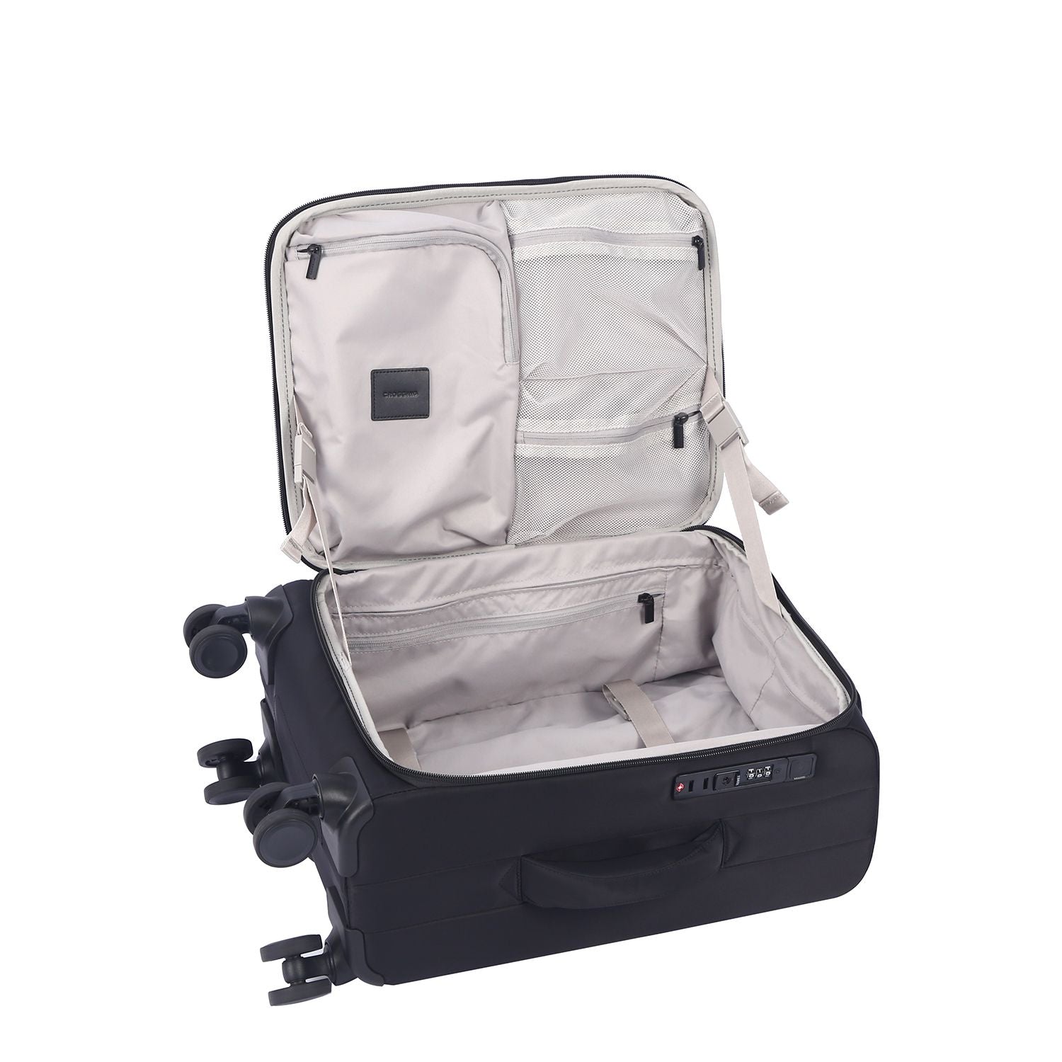 Crossing NOVA Nylon Soft Case Carry On Luggage T20 - Black