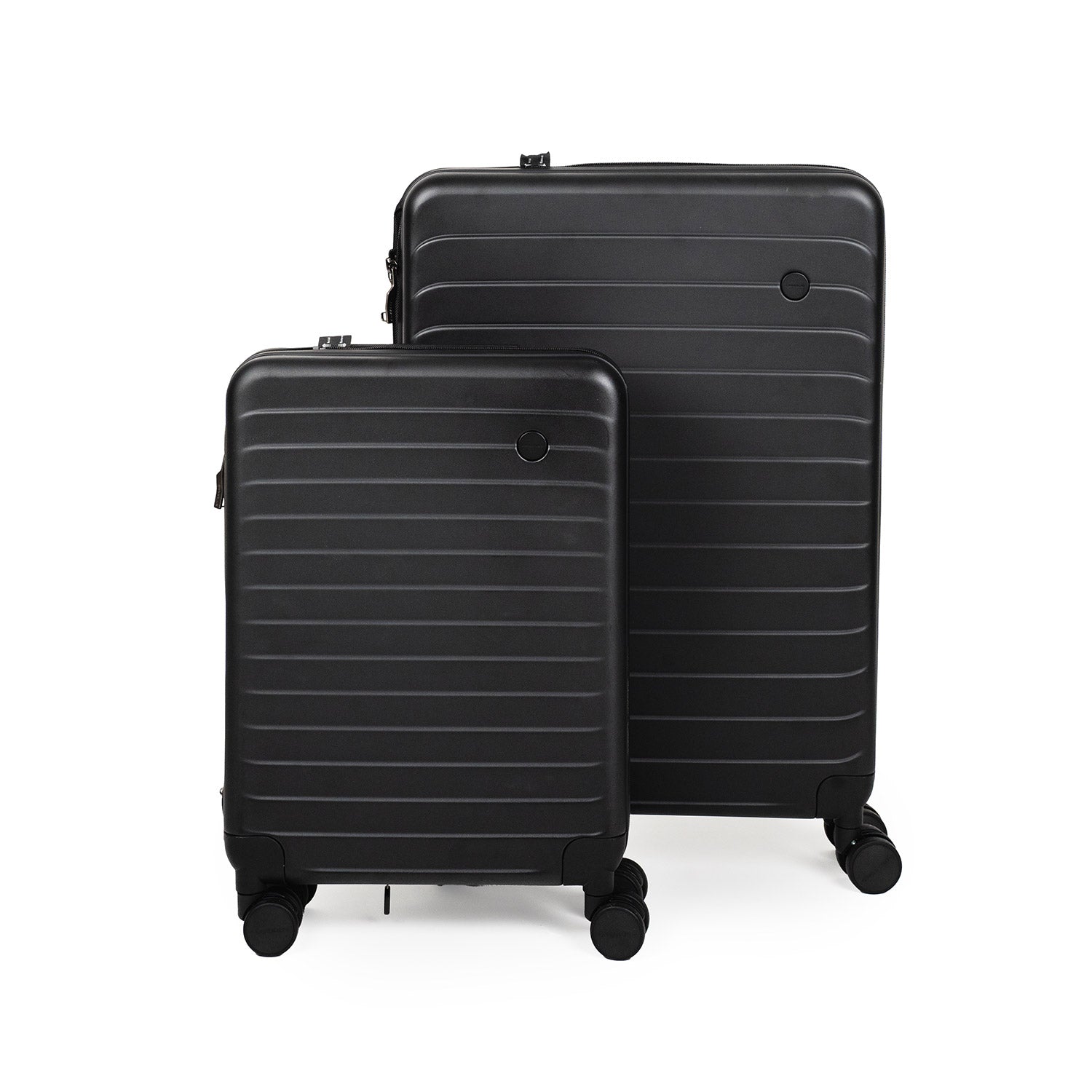 Crossing Ori Collapsible Polycarbonate Carry On 20" Luggage - Black