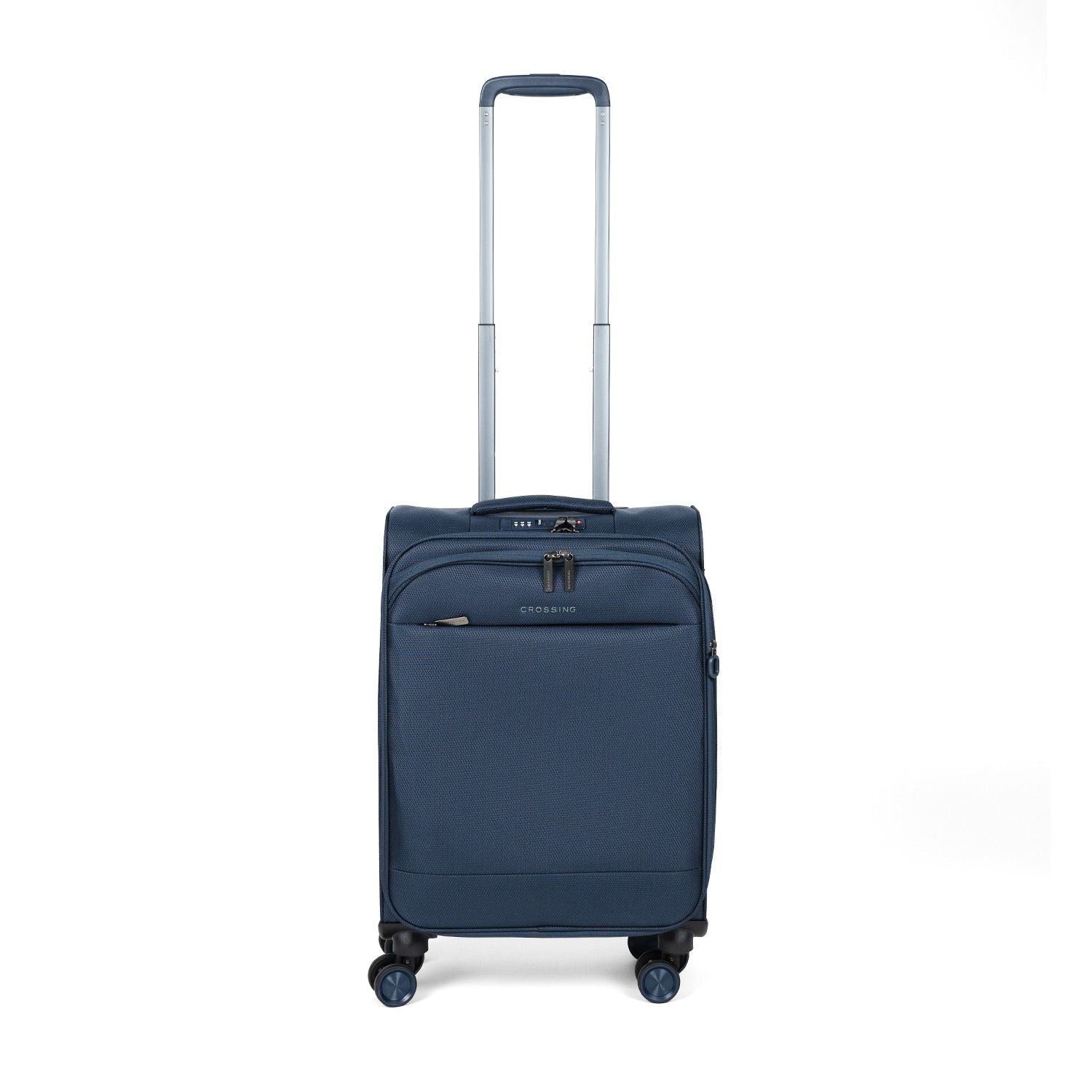 Crossing RECO Recycled Lightweight Soft Case Carry On Luggage T22 - Dark Blue