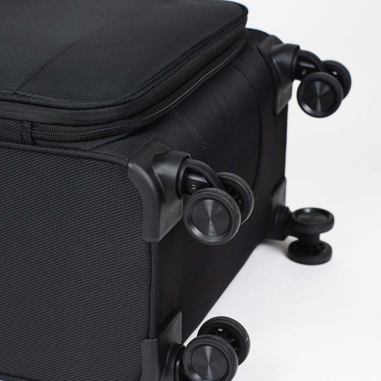 Crossing RECO Recycled Lightweight Soft Case Medium Luggage T26 - Black