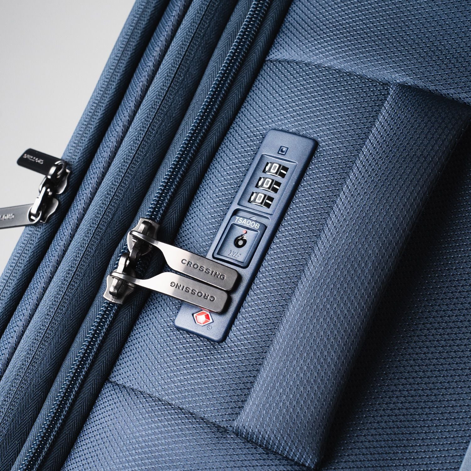 Crossing RECO Recycled Lightweight Soft Case Medium Luggage T26 - Dark Blue