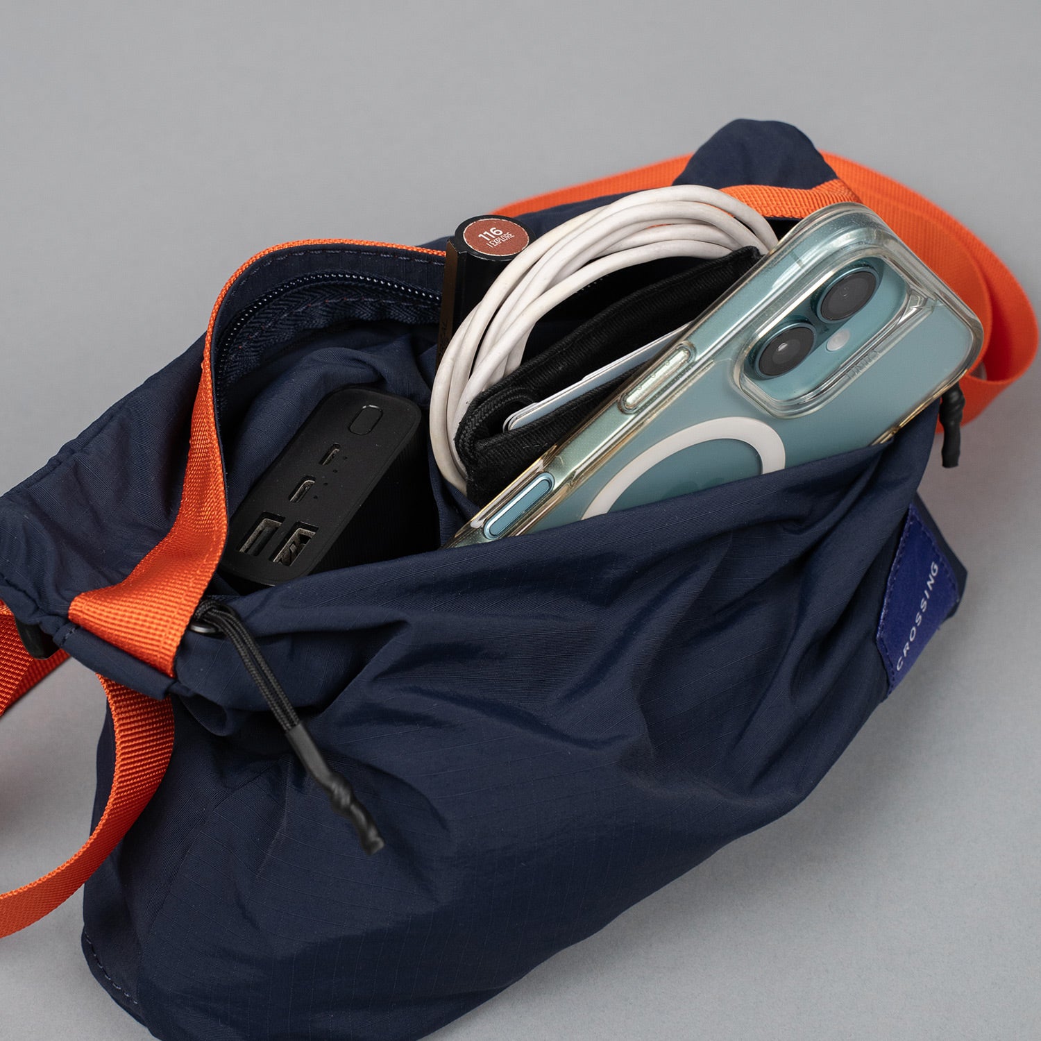 Crossing Remi Crossbody Bag - Navy/Orange