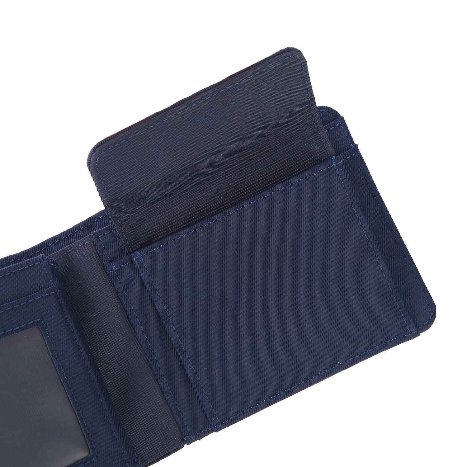 Crossing RFID Bifold Wallet with Coin Pocket & Card Flap V2 - Navy
