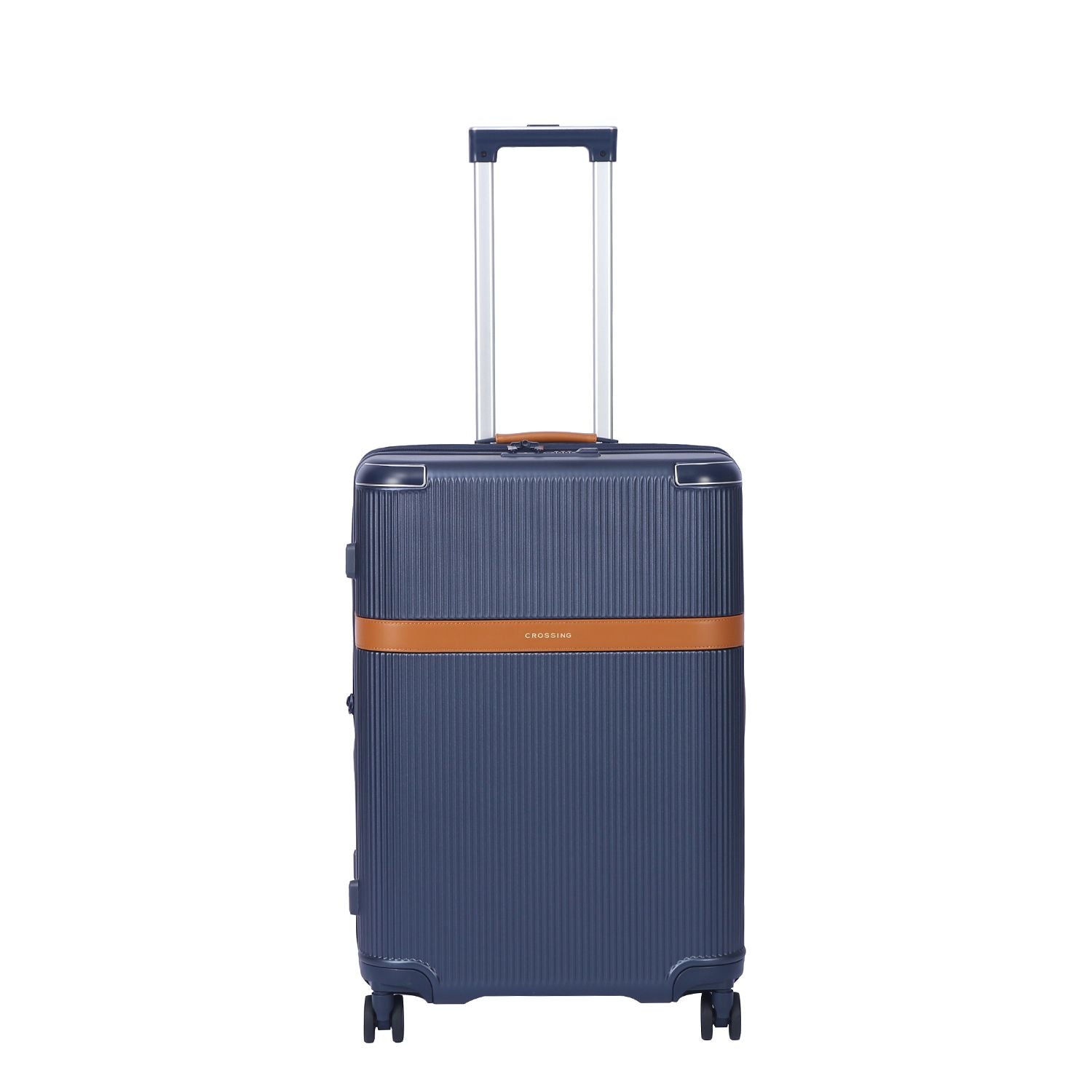 Crossing RIVE Polycarbonate Hard Case Medium Luggage - Navy