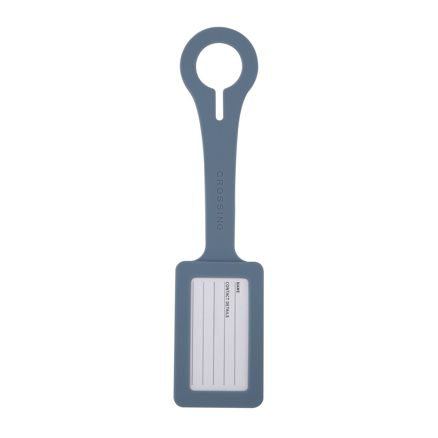 Crossing Silicone Luggage Tag - Ash Blue