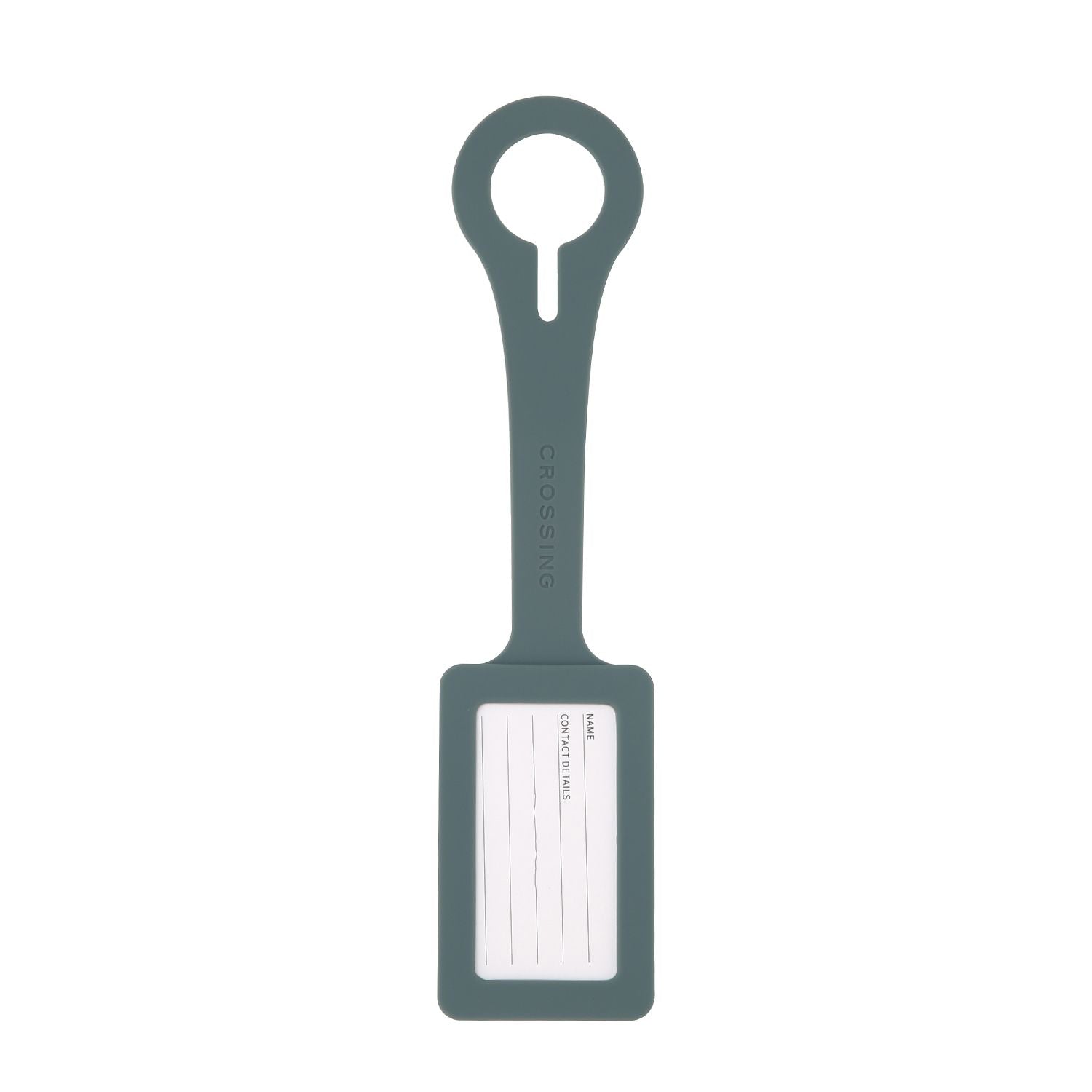 Crossing Silicone Luggage Tag - Forest Green