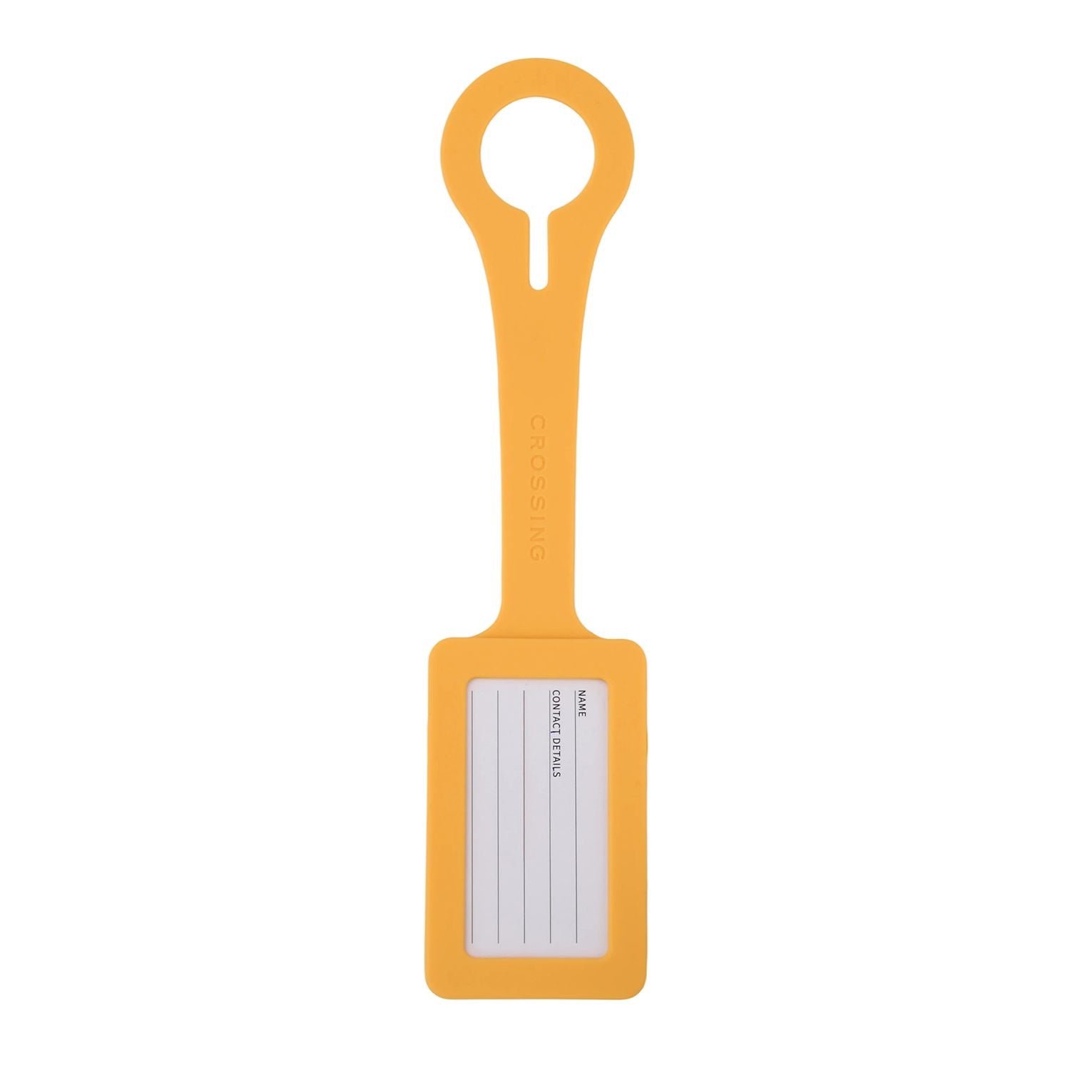 Crossing Silicone Luggage Tag - Lemon Zest