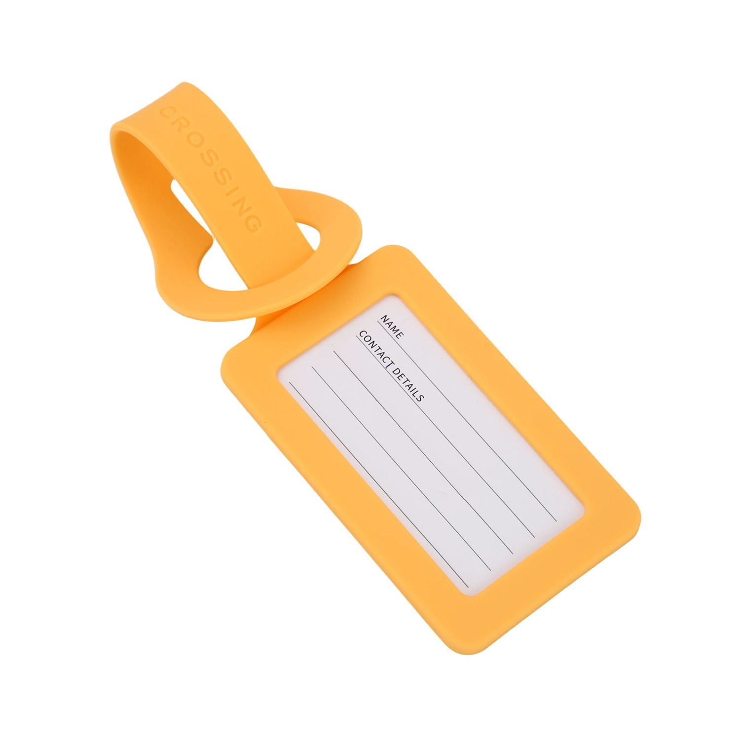 Crossing Silicone Luggage Tag - Lemon Zest