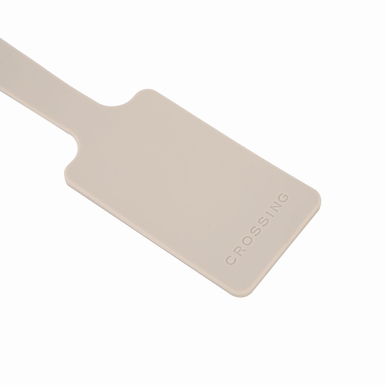 Crossing Silicone Luggage Tag - Light Taupe