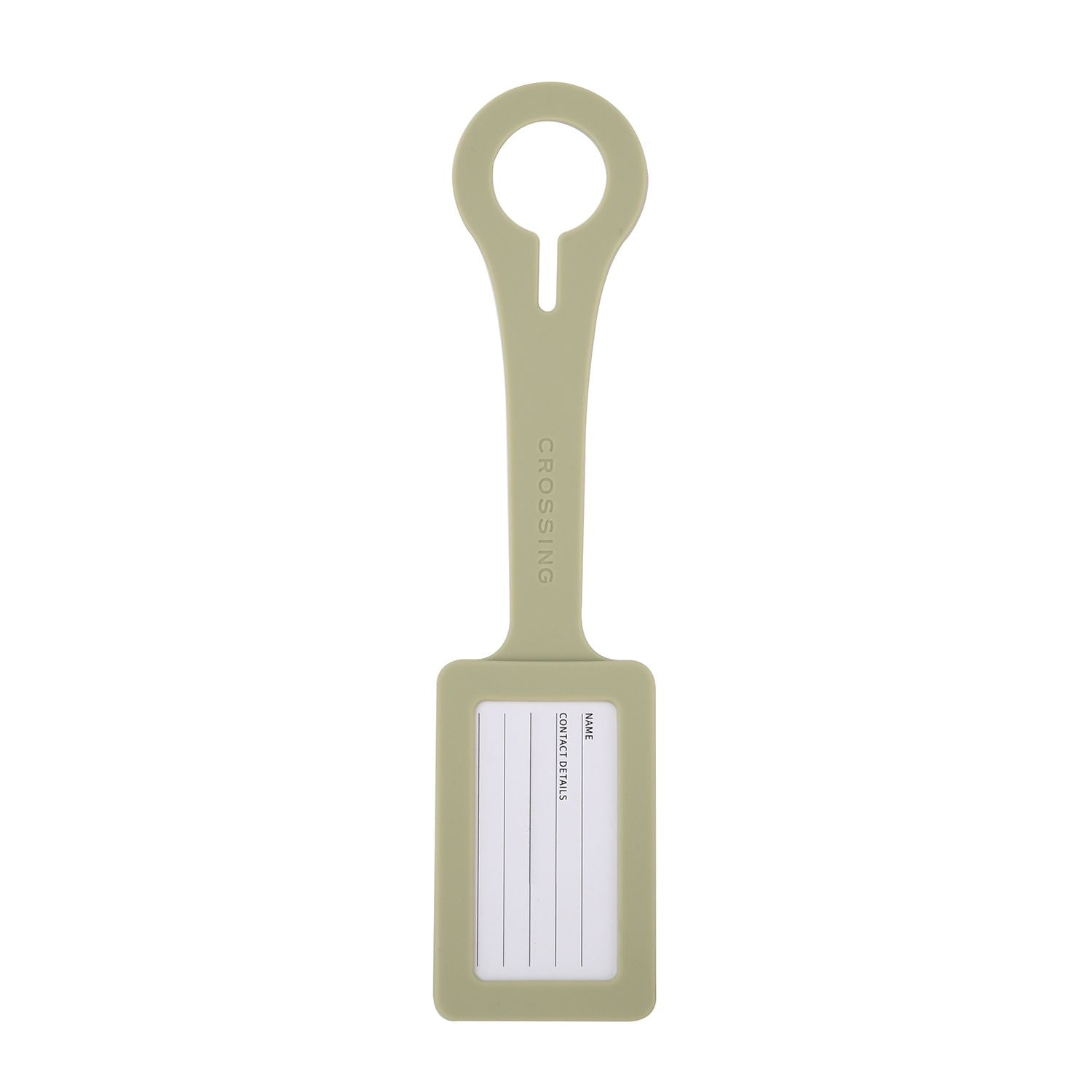 Crossing Silicone Luggage Tag - Matcha Latte
