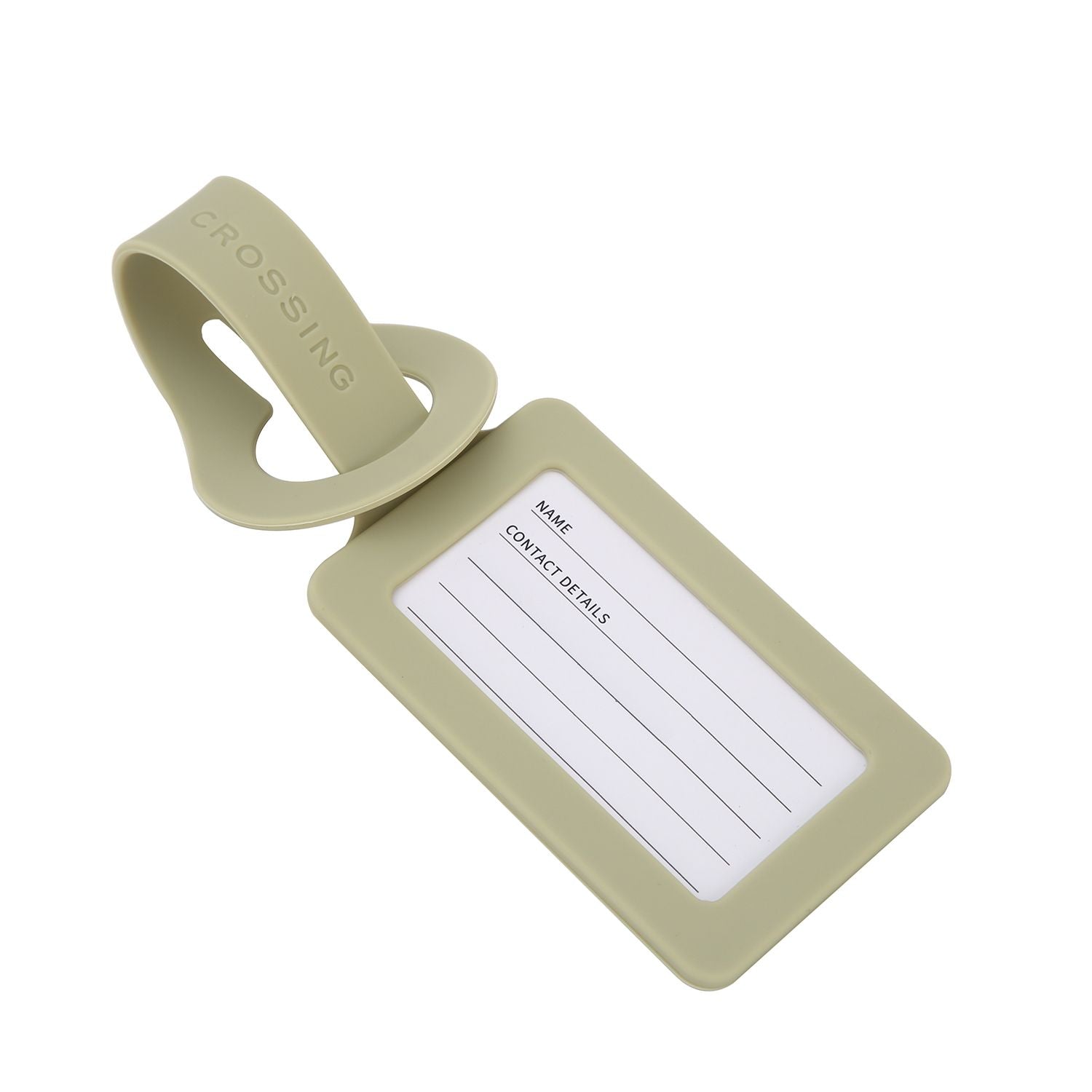 Crossing Silicone Luggage Tag - Matcha Latte
