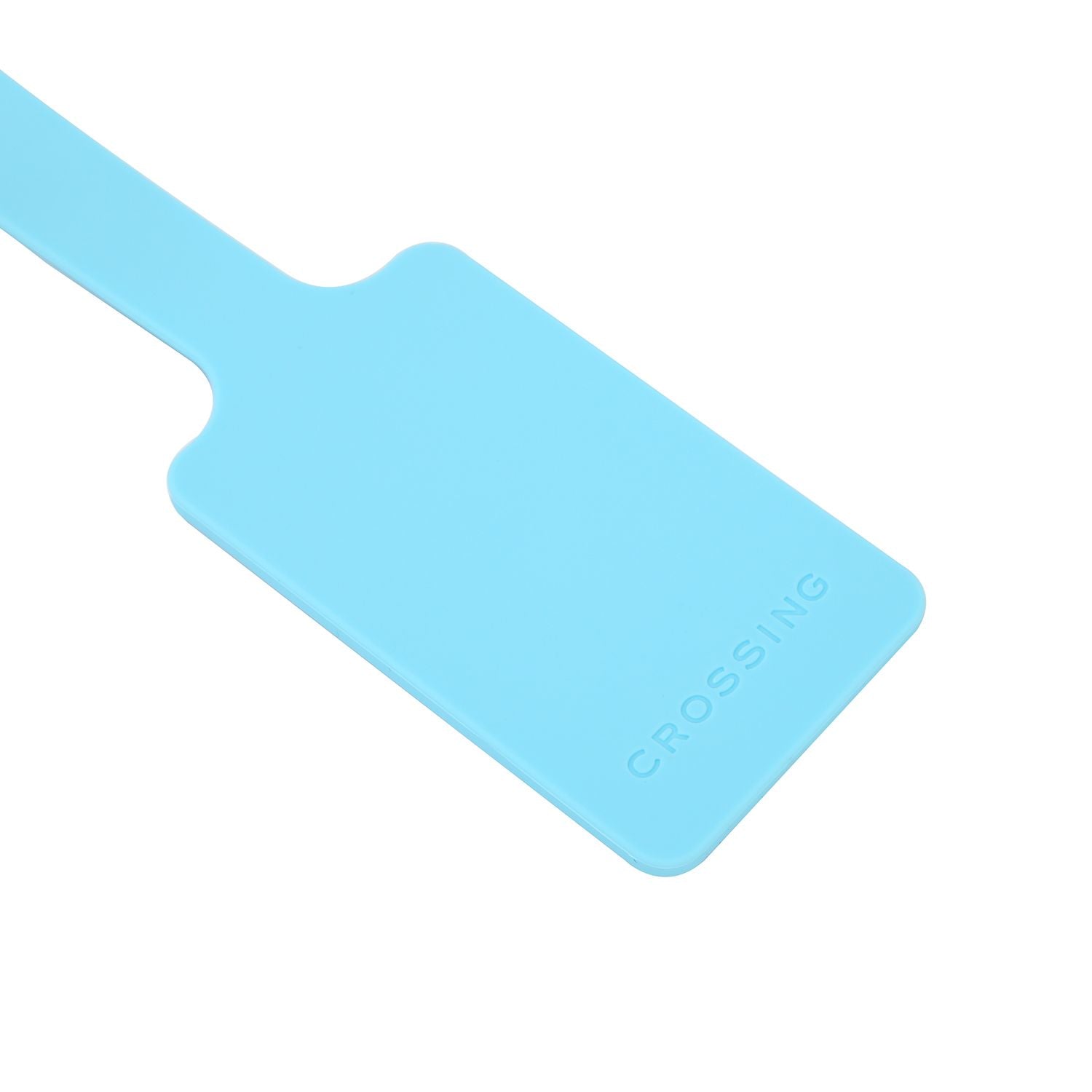 Crossing Silicone Luggage Tag - Neon Aqua Blue